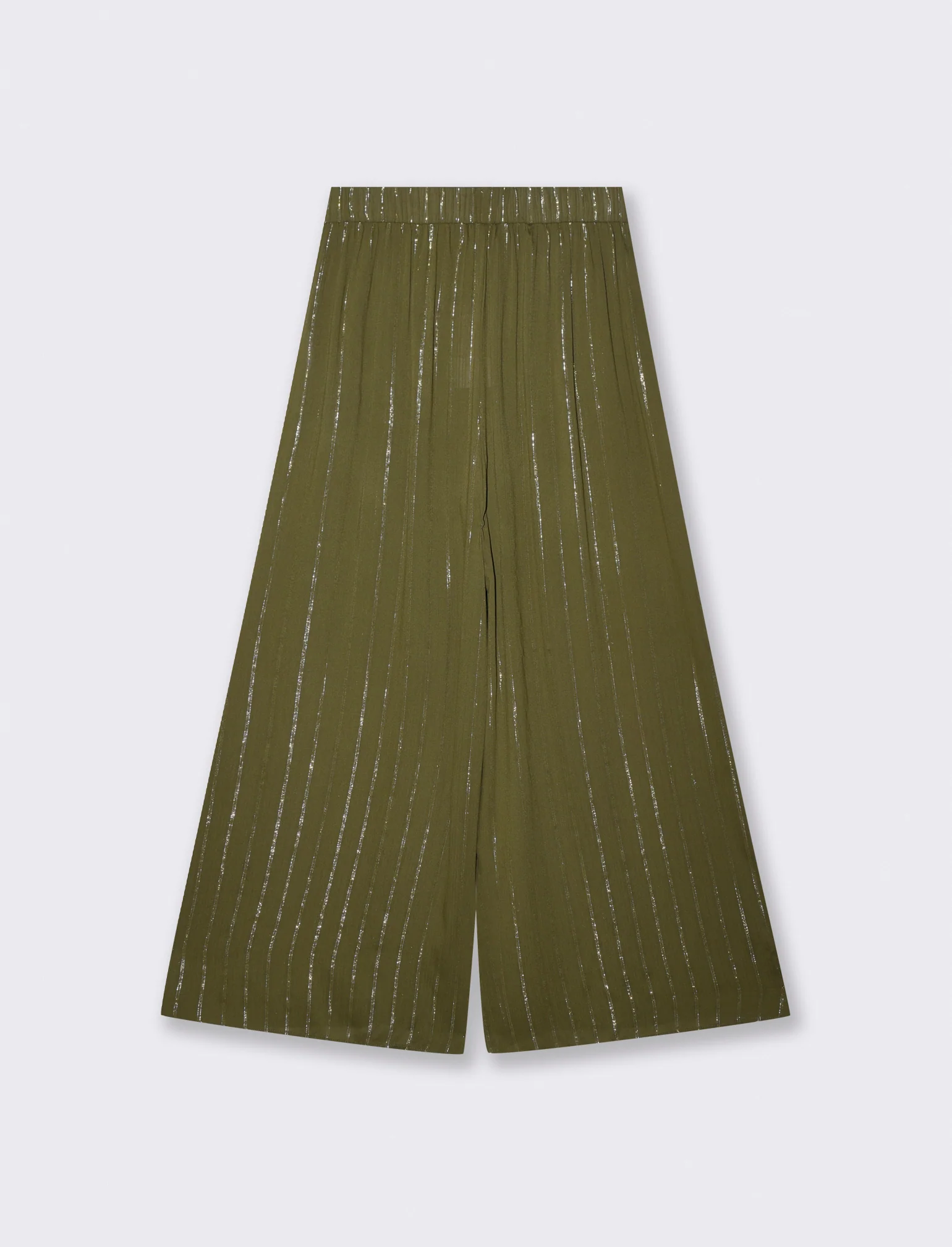 Pantalone Palazzo con Lurex e Fusciacca - Kaky 1 - Image 5
