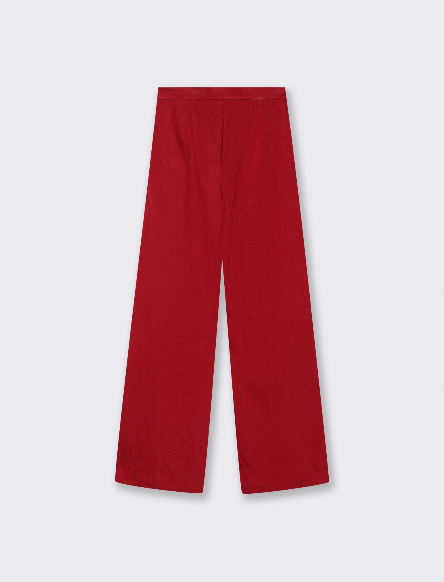 Pantalone palazzo con pences - Rosso - Image 2