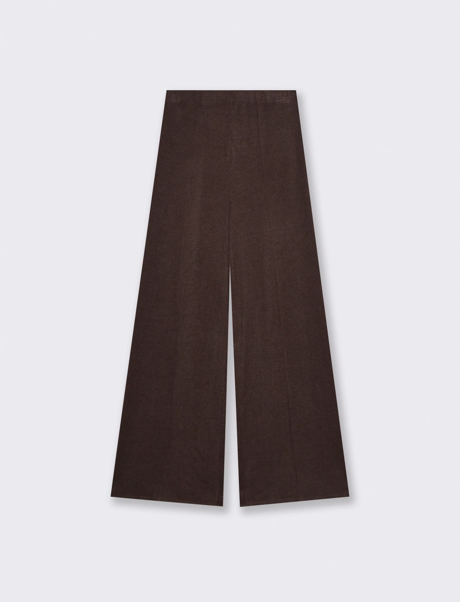 Pantalone palazzo in maglia - Moro