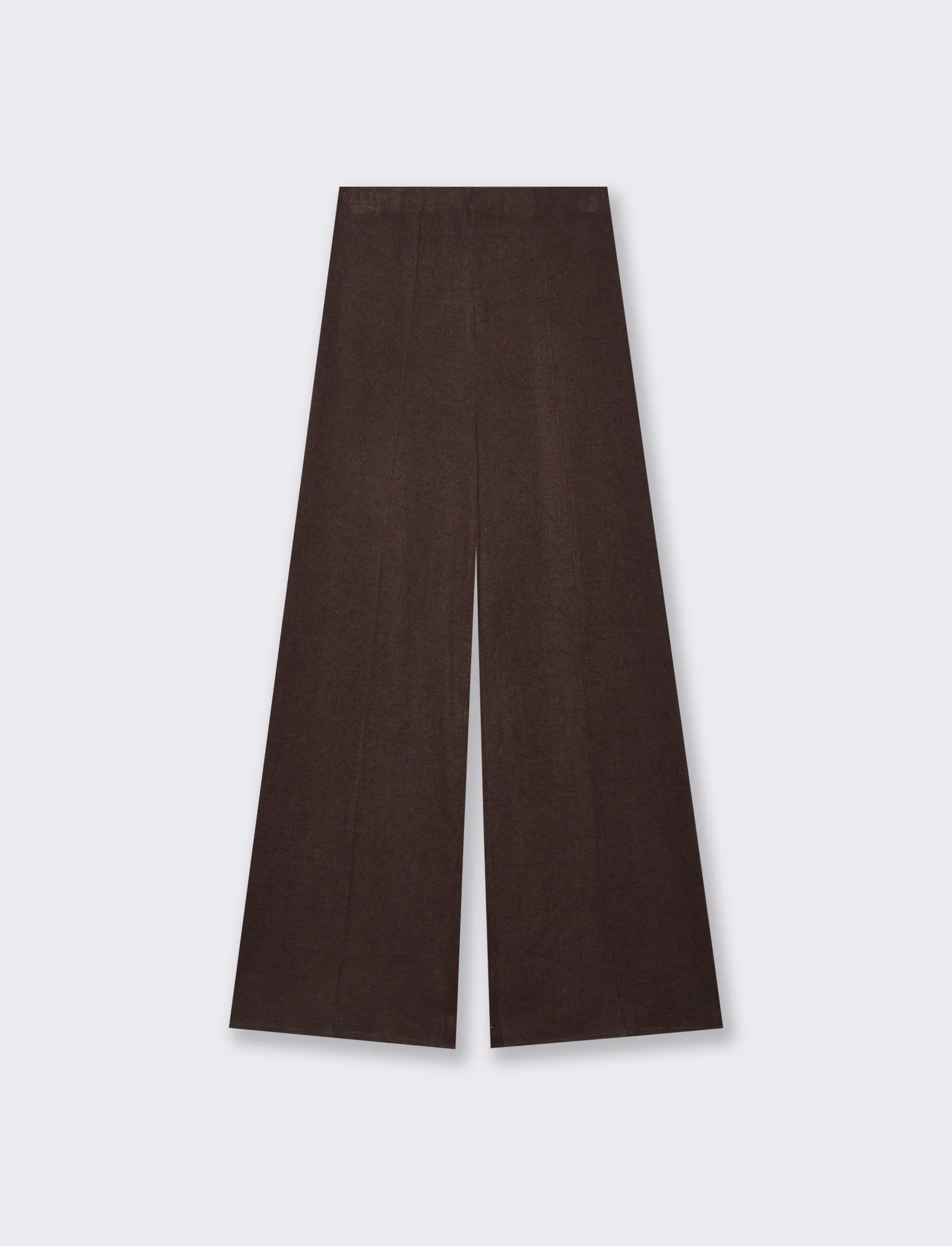 Pantalone palazzo in maglia - Moro - Image 2