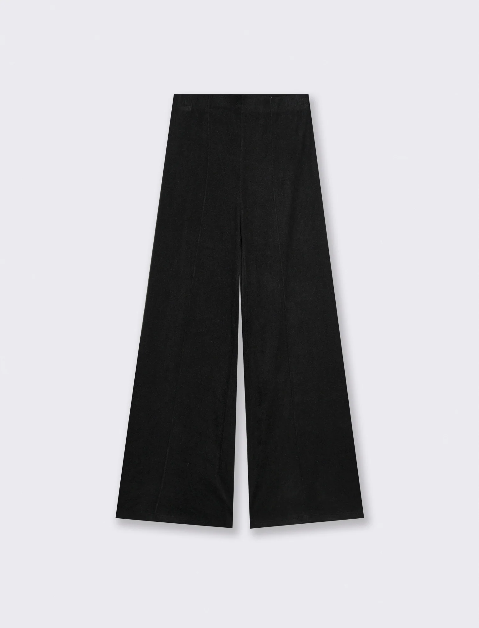 Pantalone palazzo in maglia - Nero