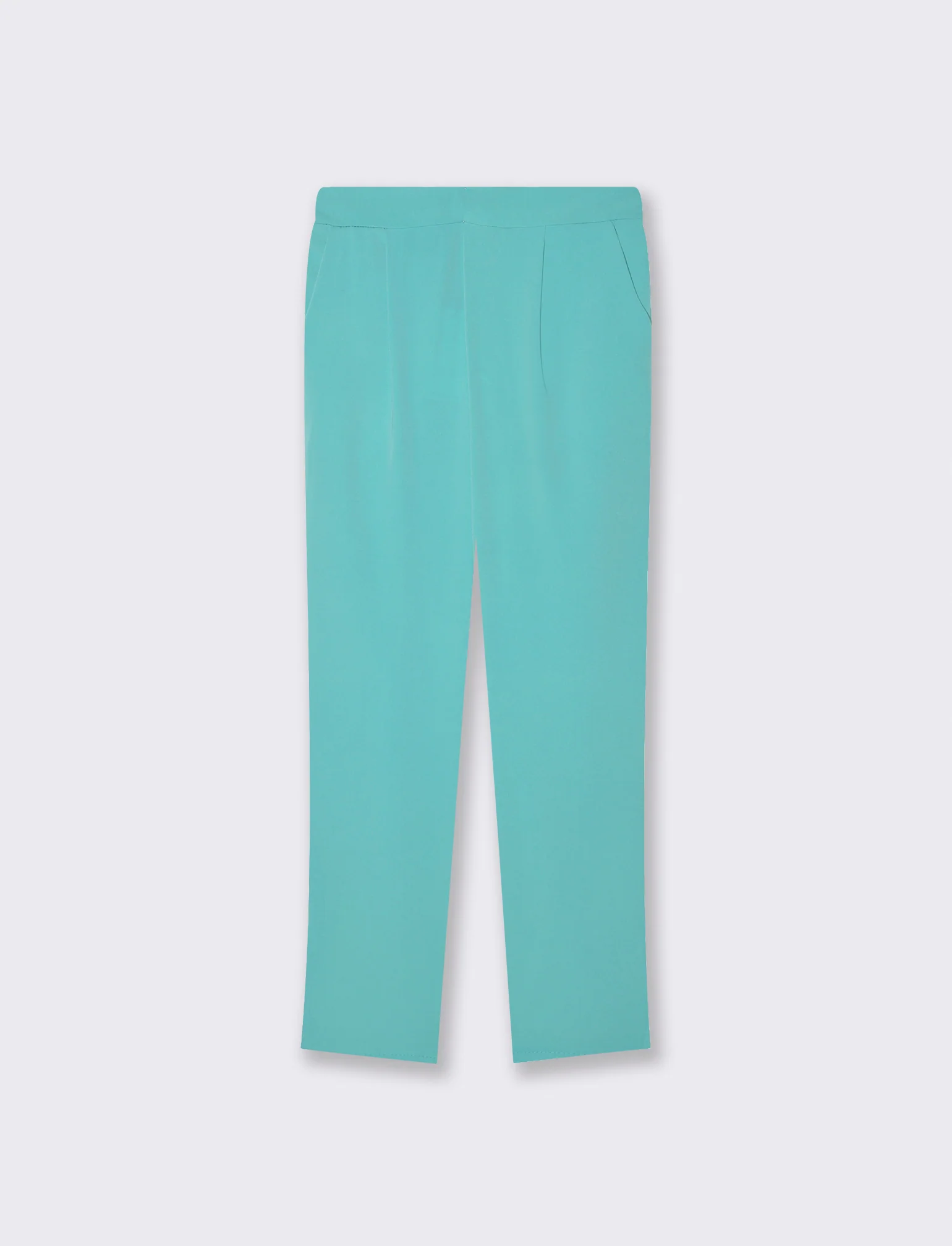 Pantalone regular fit da donna - Verde acqua - Image 4