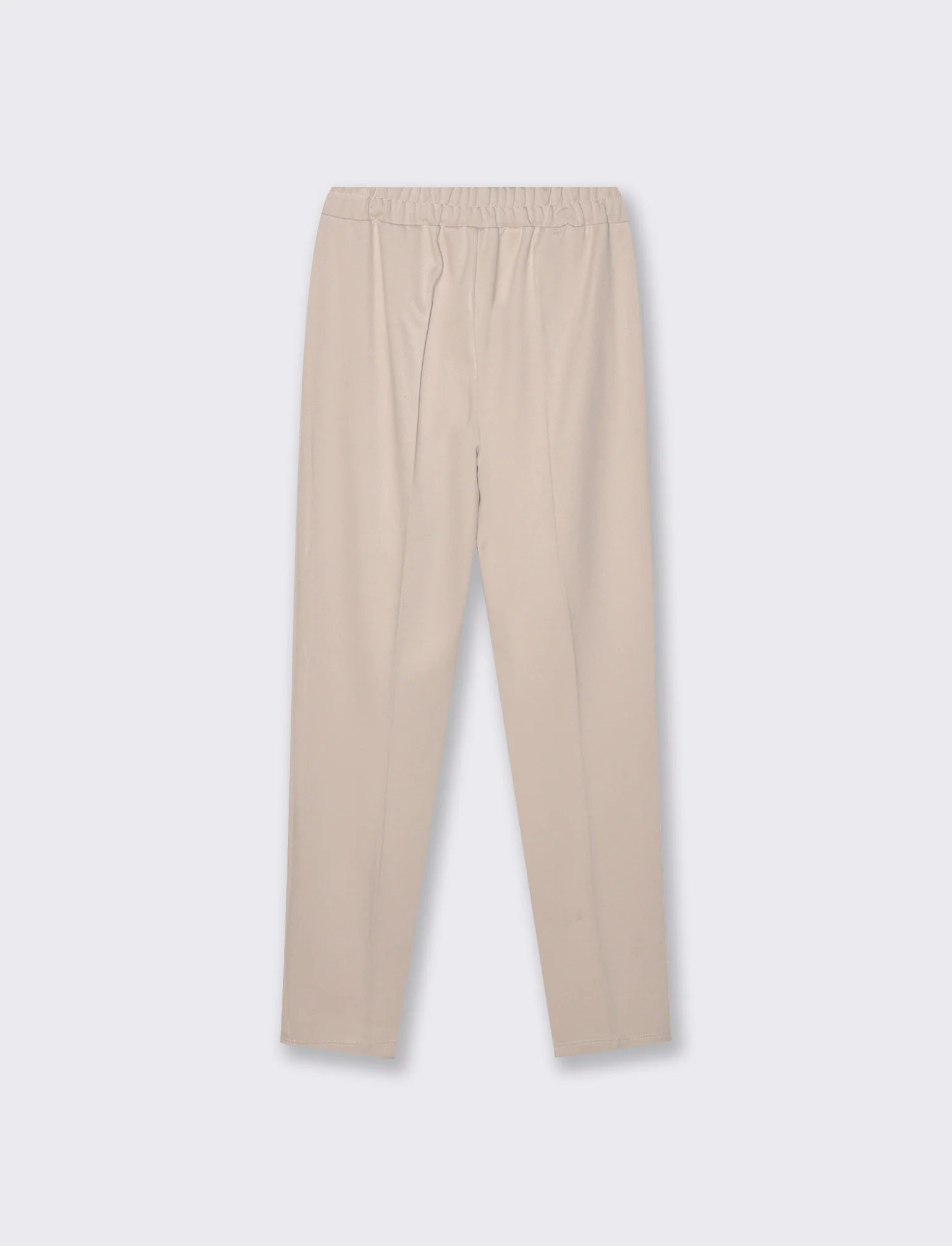 Pantalone sigaretta con pence sul davanti - Bianco burro - Image 2