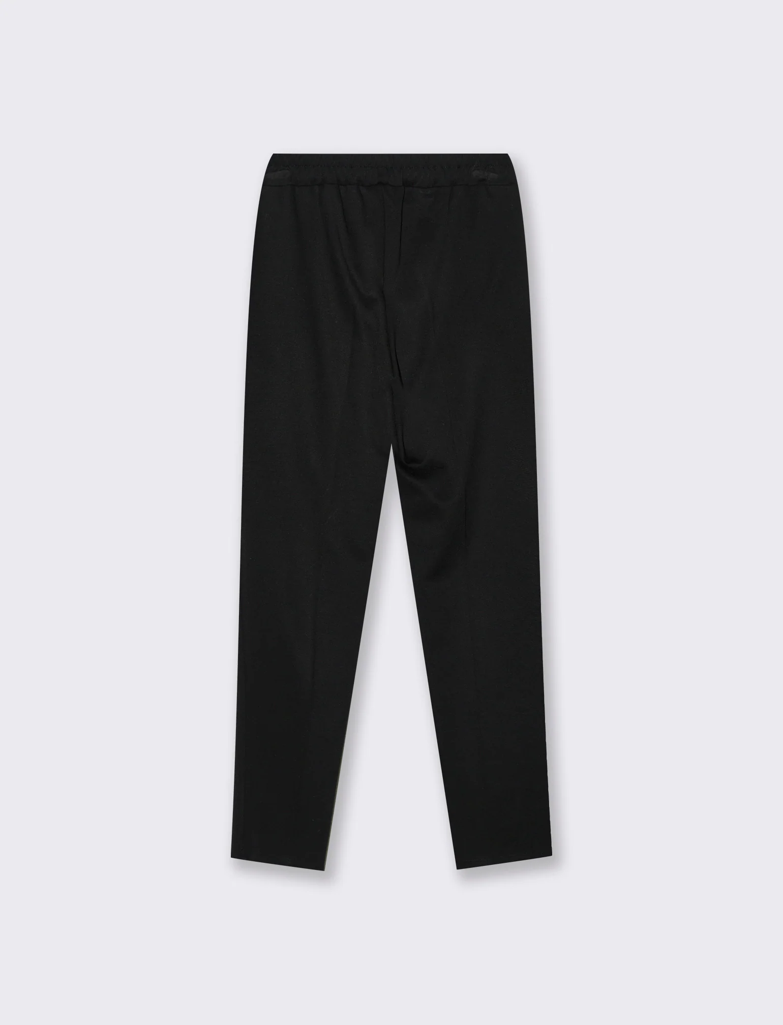 Pantalone sigaretta con pence sul davanti - Nero - Image 2