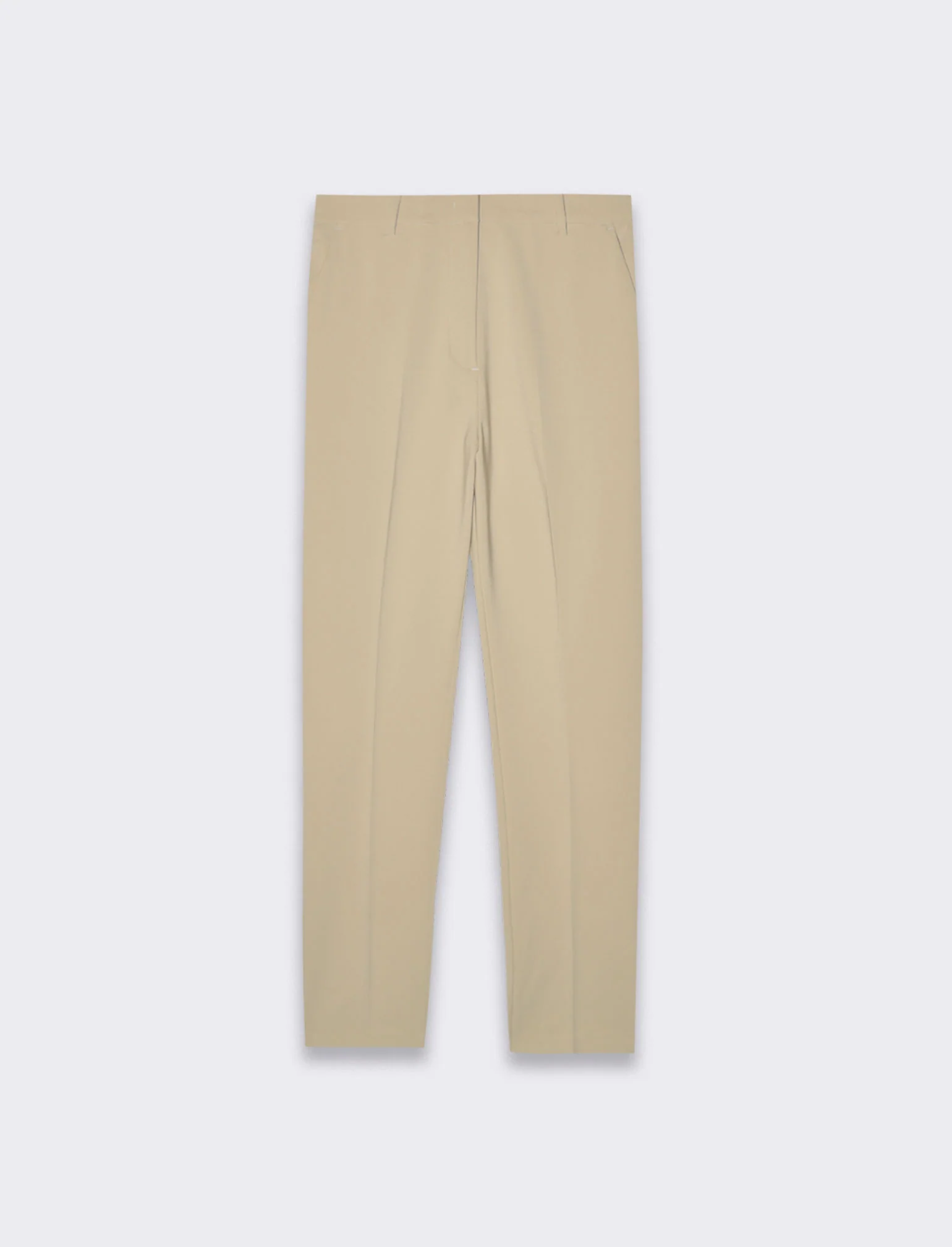Pantalone skinny con elastico in vita da donna - Beige - Image 4