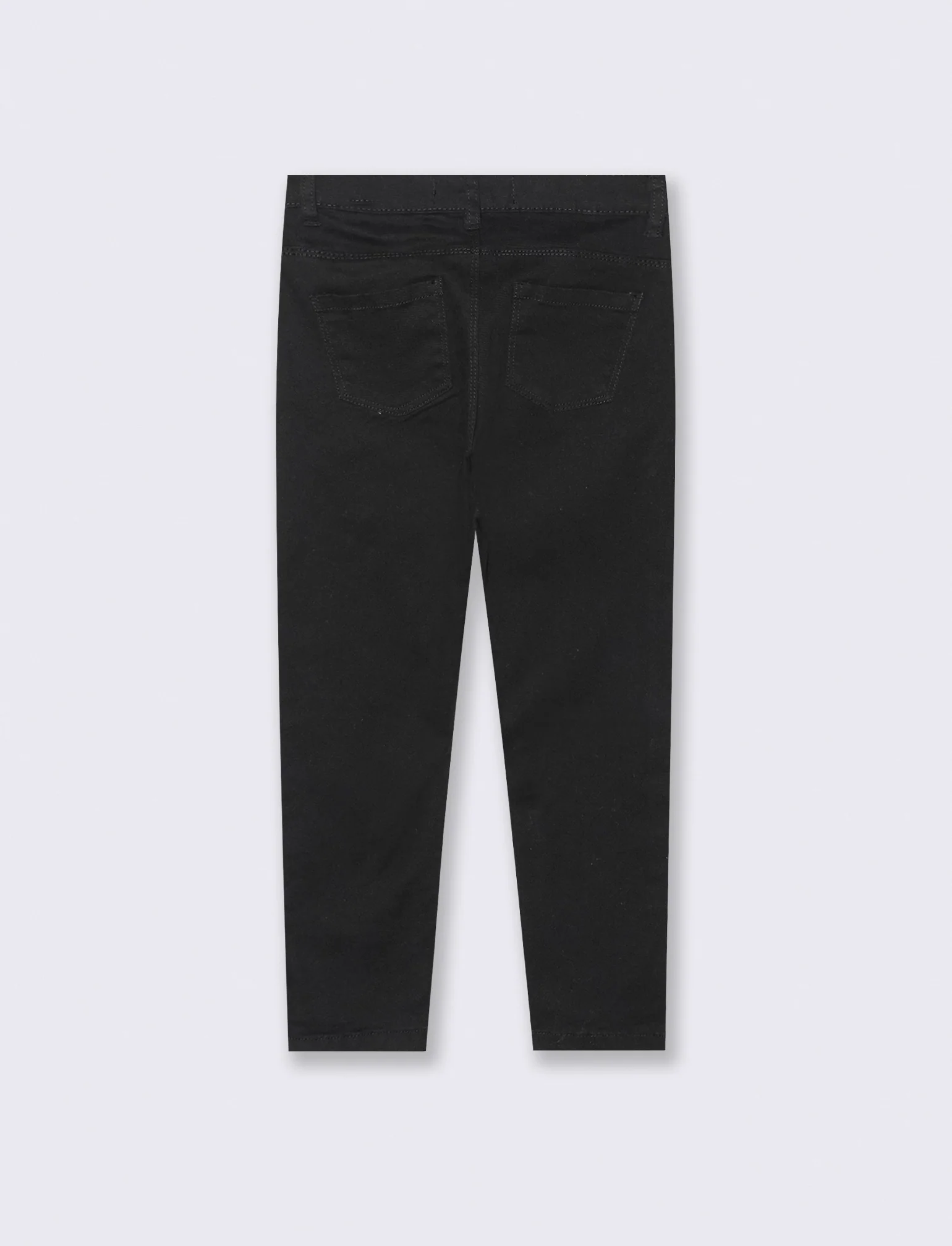Pantalone skinny da bambina. - Nero - Image 2