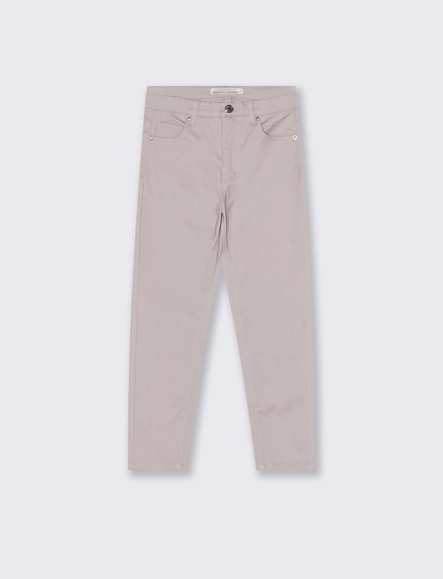 Pantalone skinny da bambina. - Rosa antico - Image 2