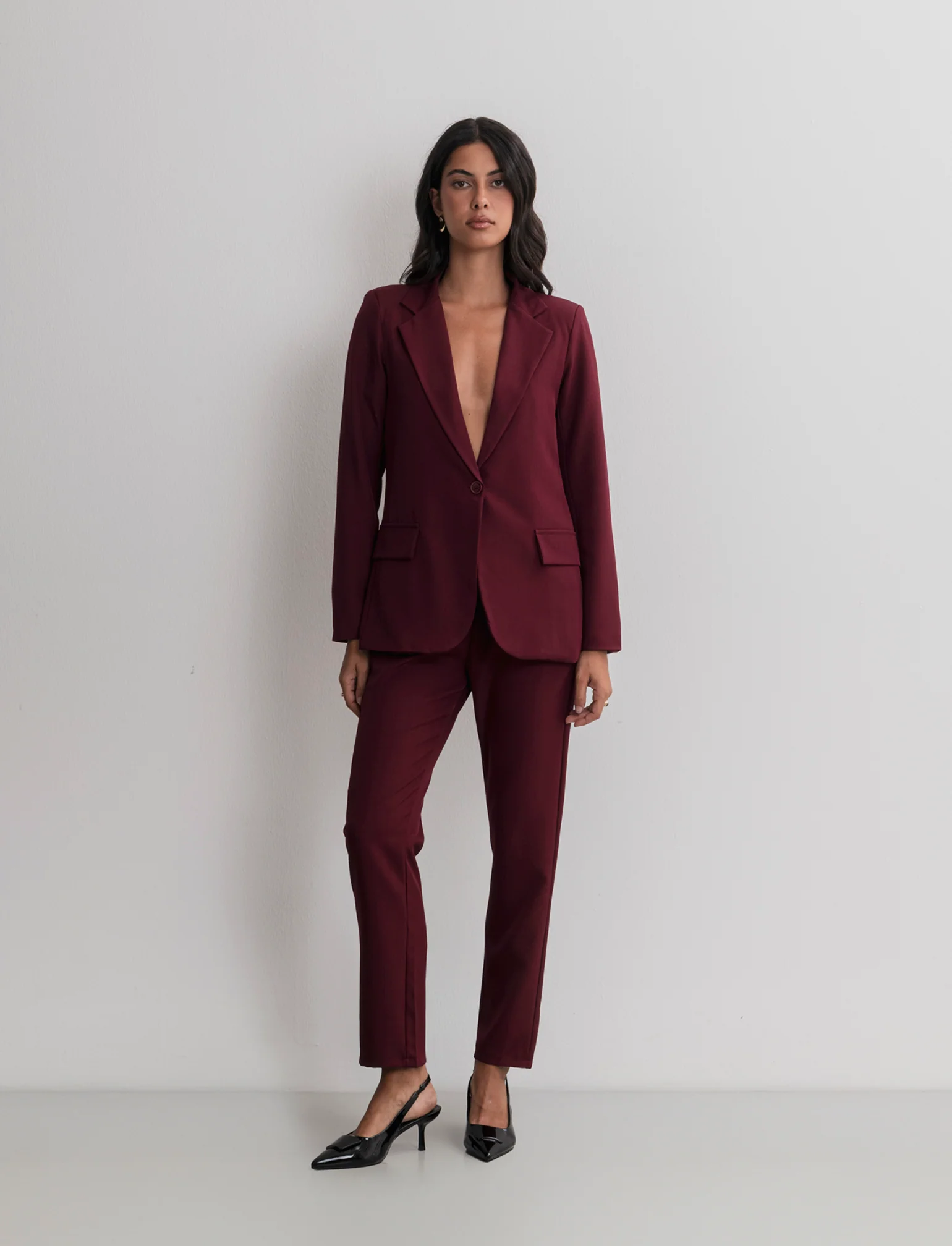 PANTALONE SLIM - Bordeaux - Image 3