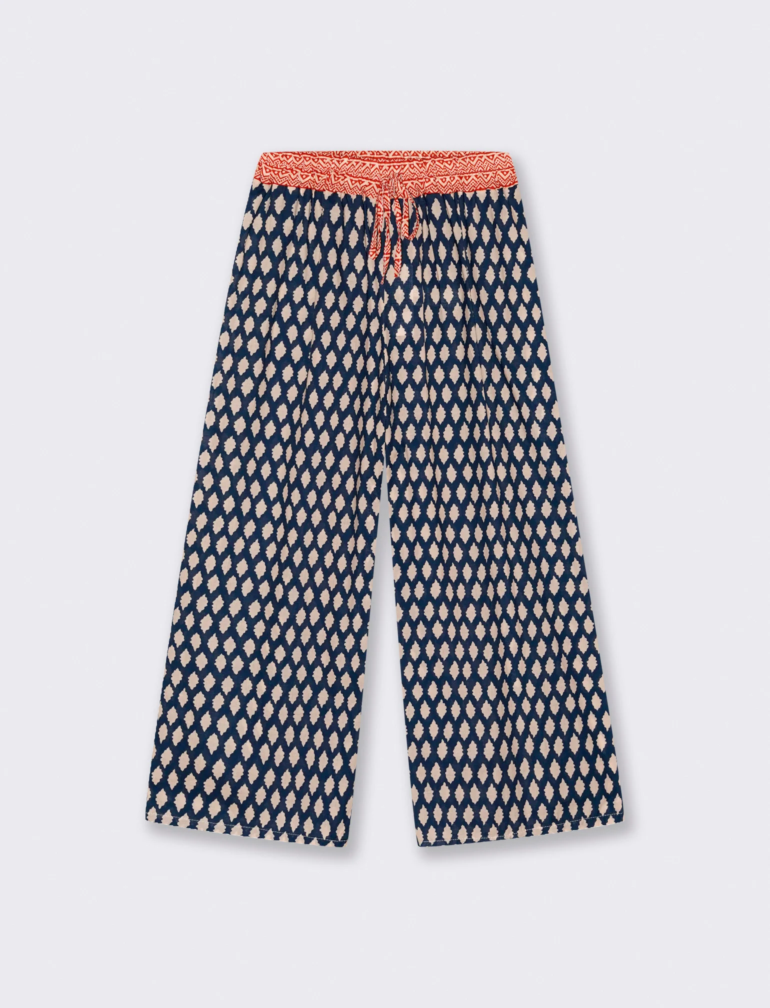 Pantalone stampato con elastico in vita - var 3
