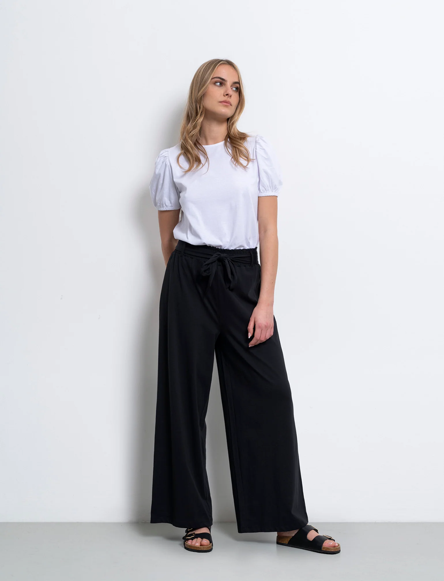 Pantalone stile odalisca da donna - Nero - Image 3
