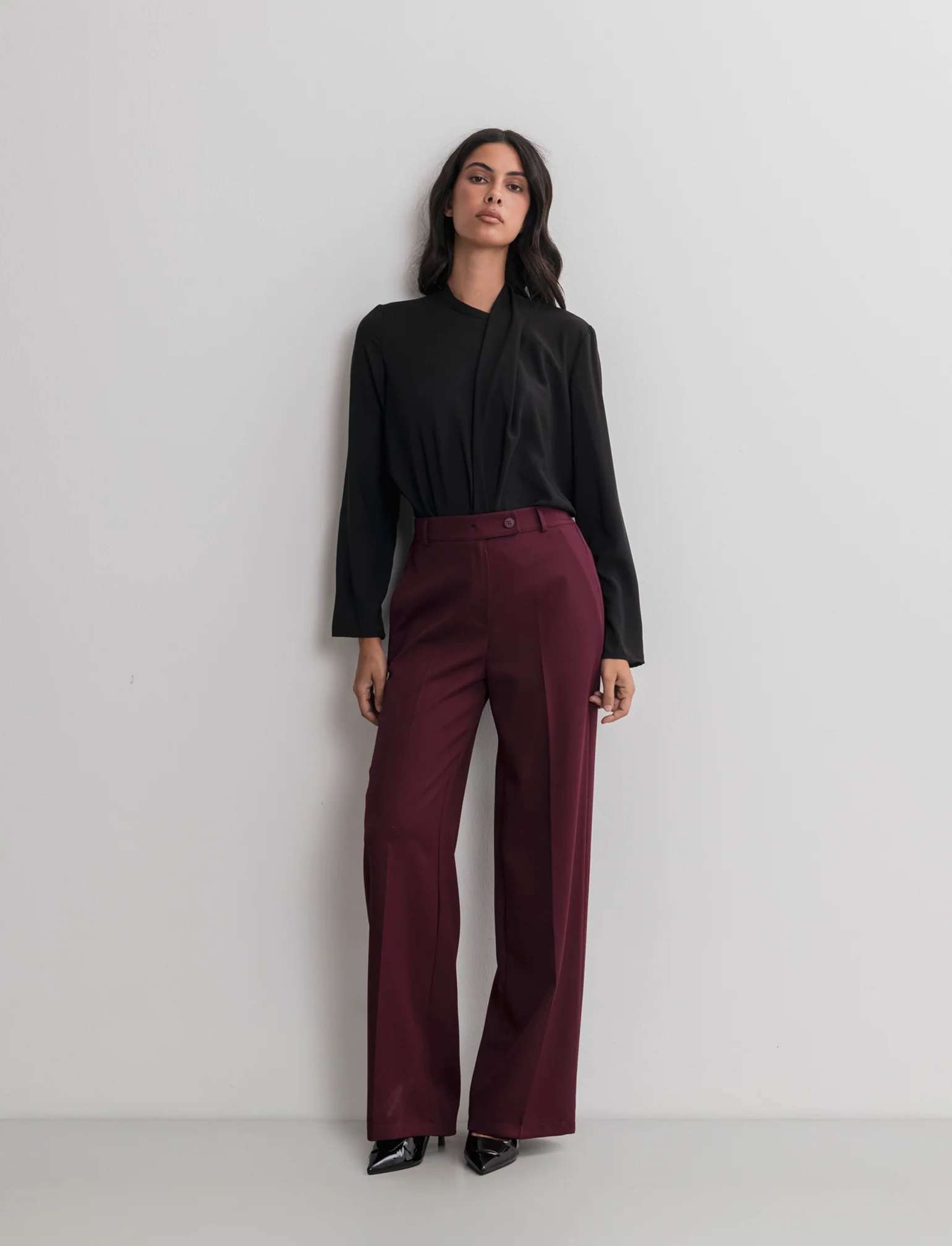 PANTALONE STRAIGHT - Bordeaux