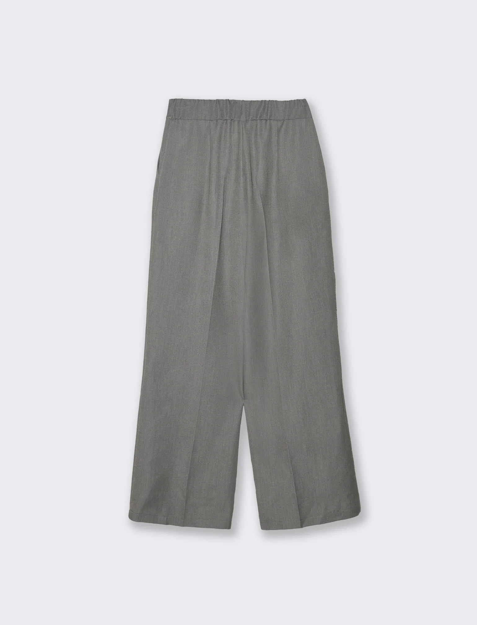 PANTALONE STRAIGHT VITA ALTA - Grigio mel. - Image 3