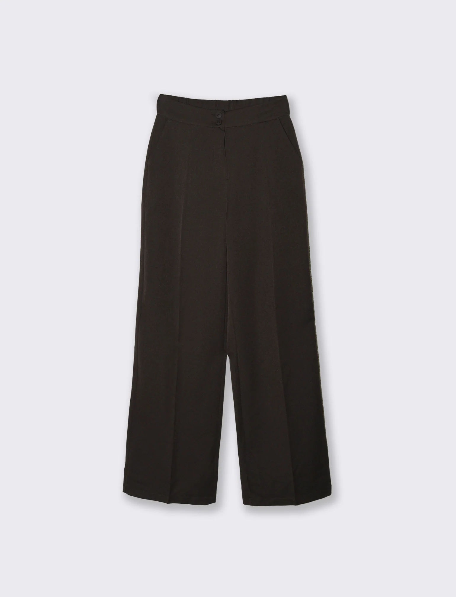 PANTALONE STRAIGHT VITA ALTA - Moro