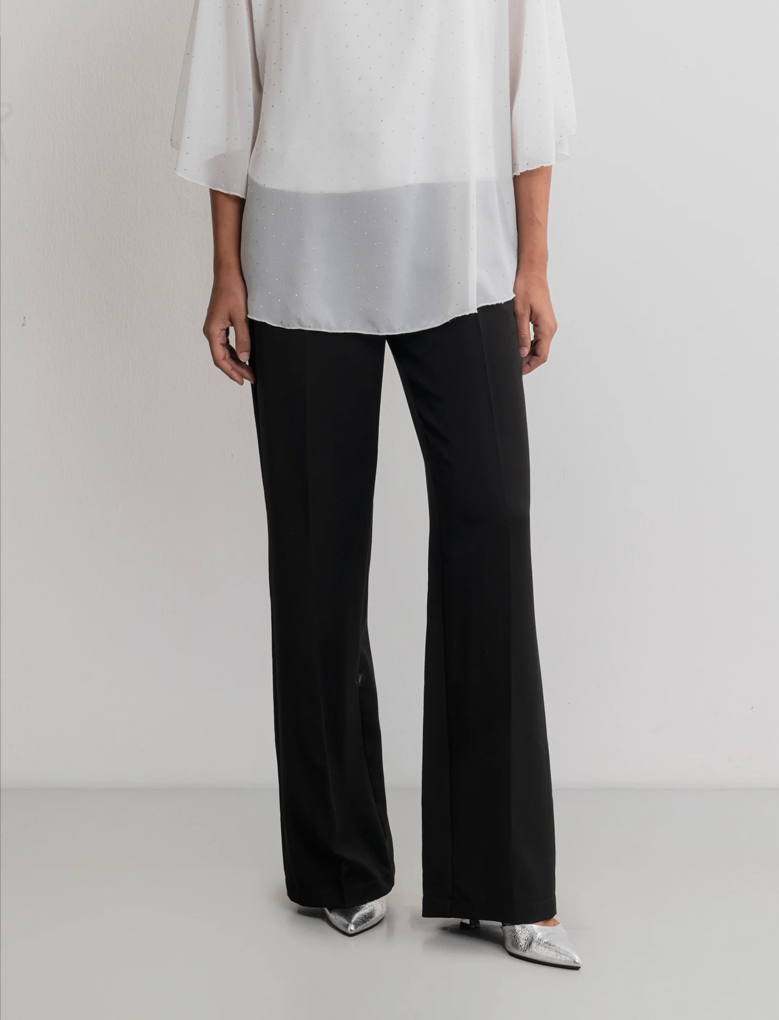 PANTALONE STRAIGHT VITA ALTA - Nero - Image 2