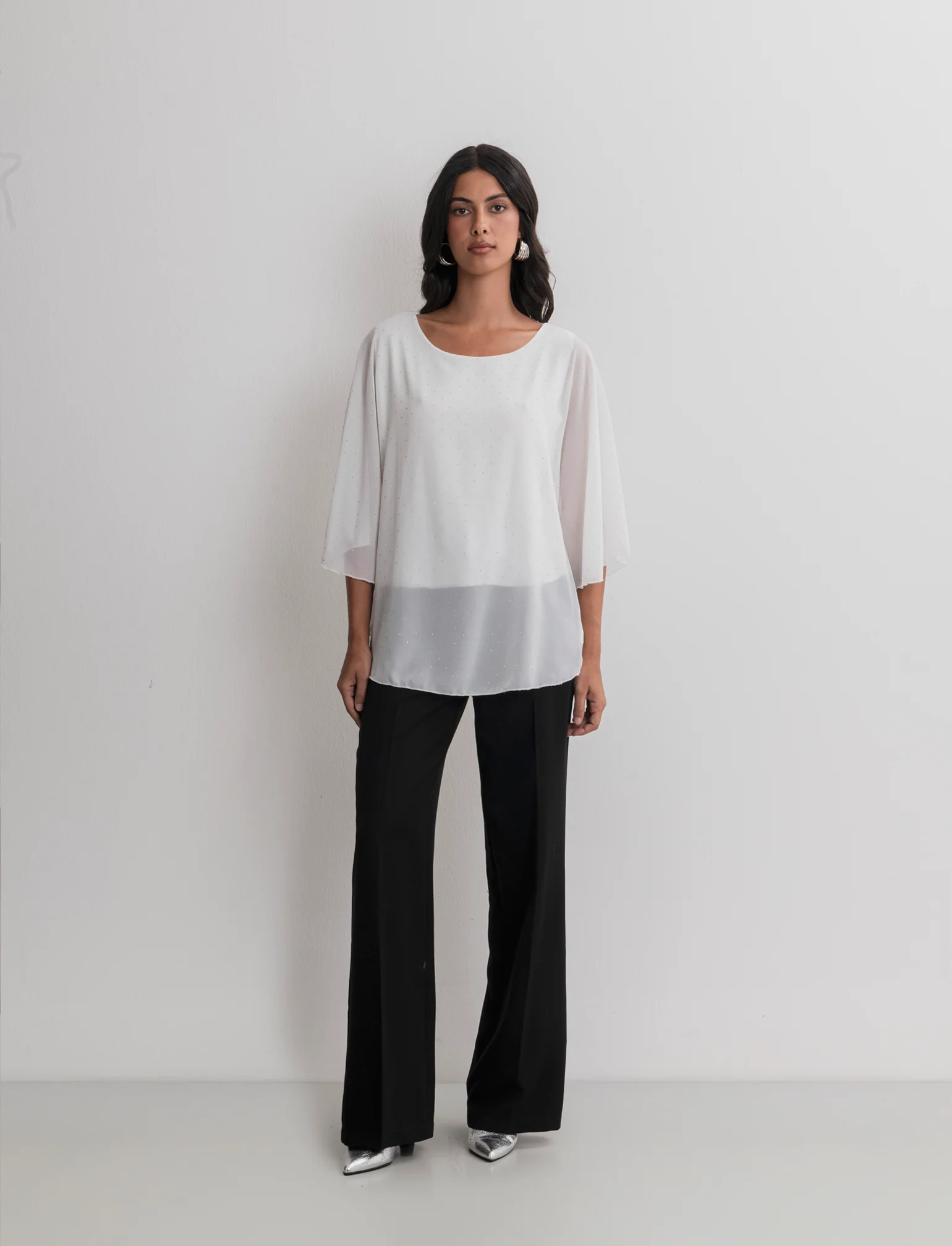 PANTALONE STRAIGHT VITA ALTA - Nero - Image 3