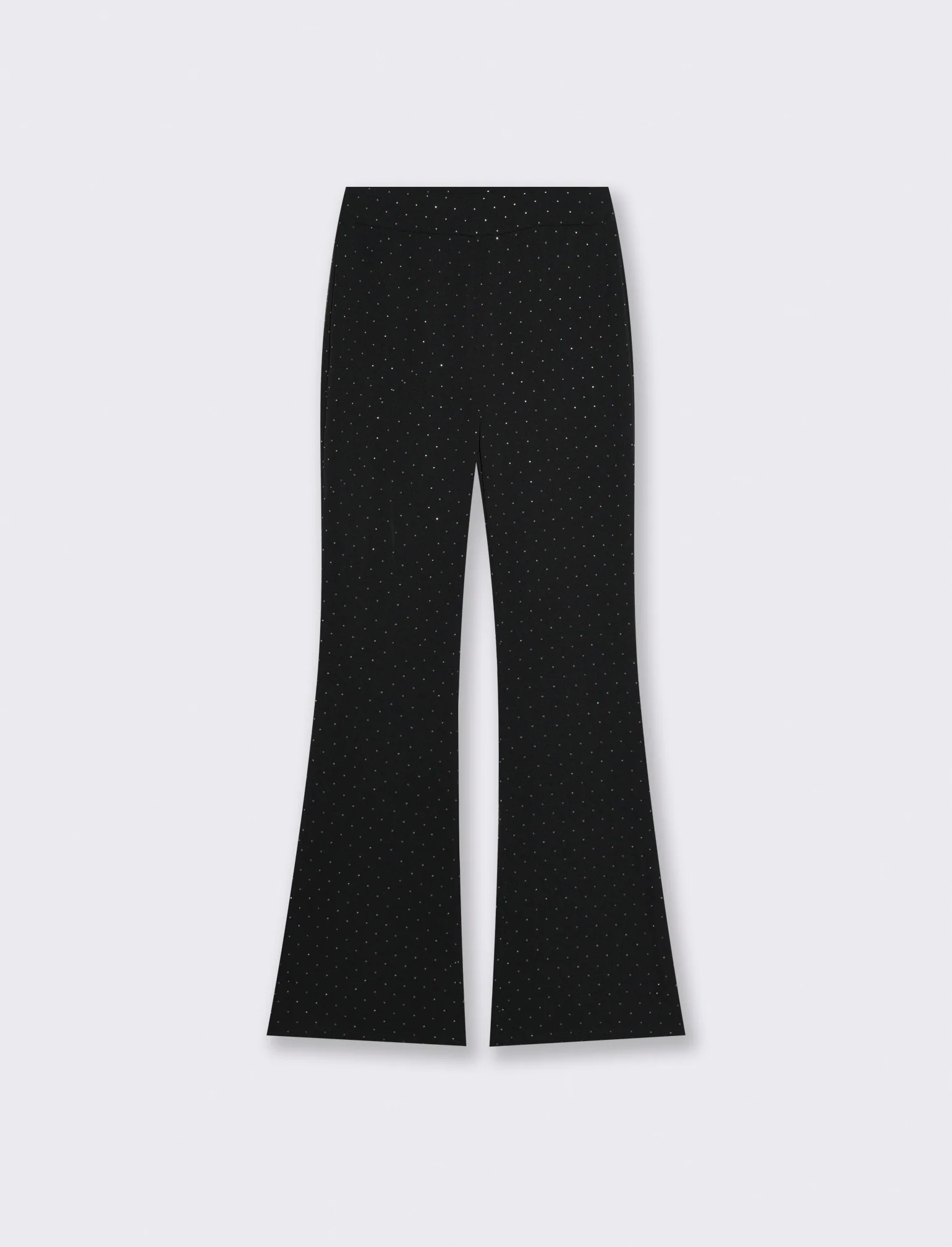 Pantalone strass zampa - Nero - Image 2