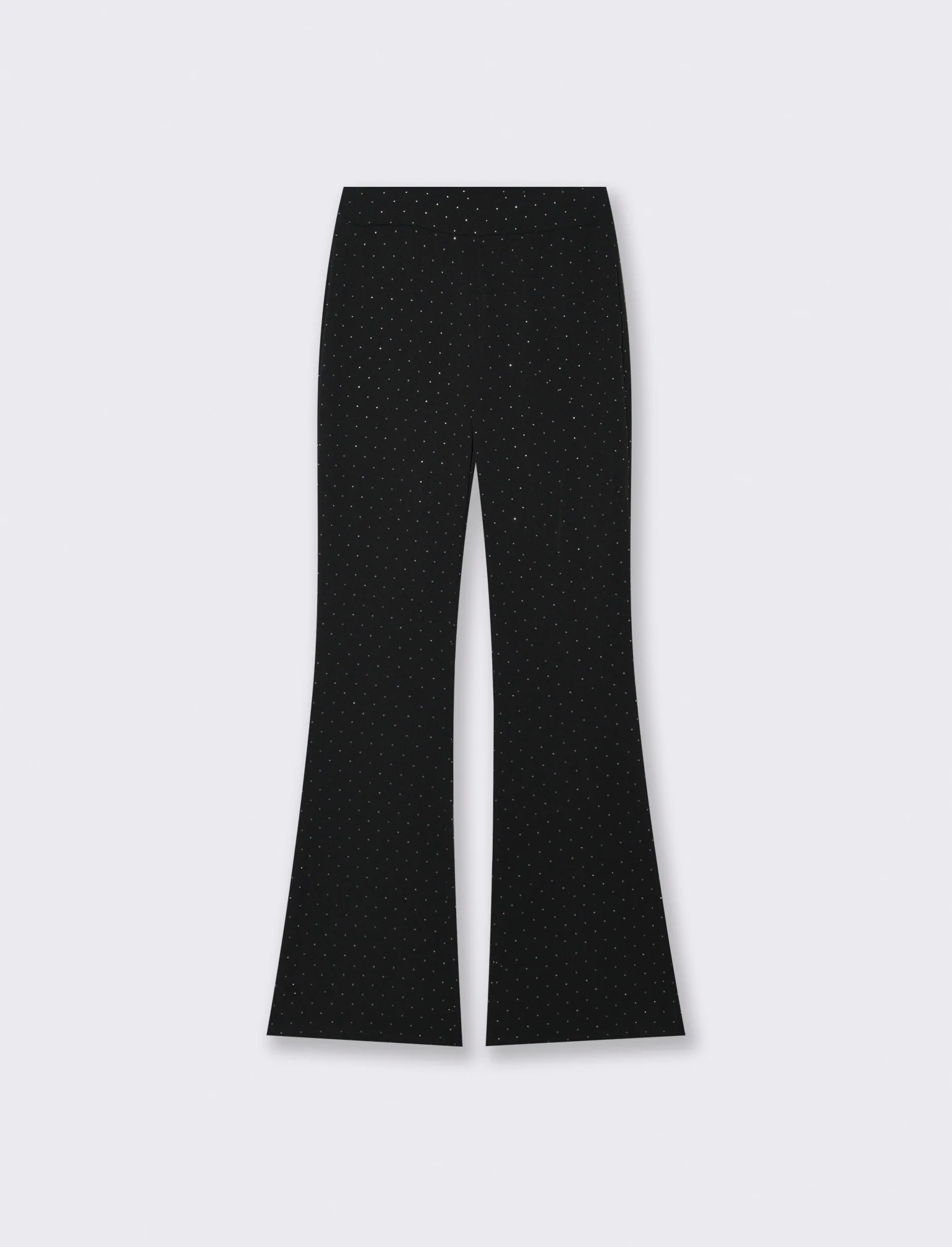 Pantalone strass zampa - Nero - Image 3