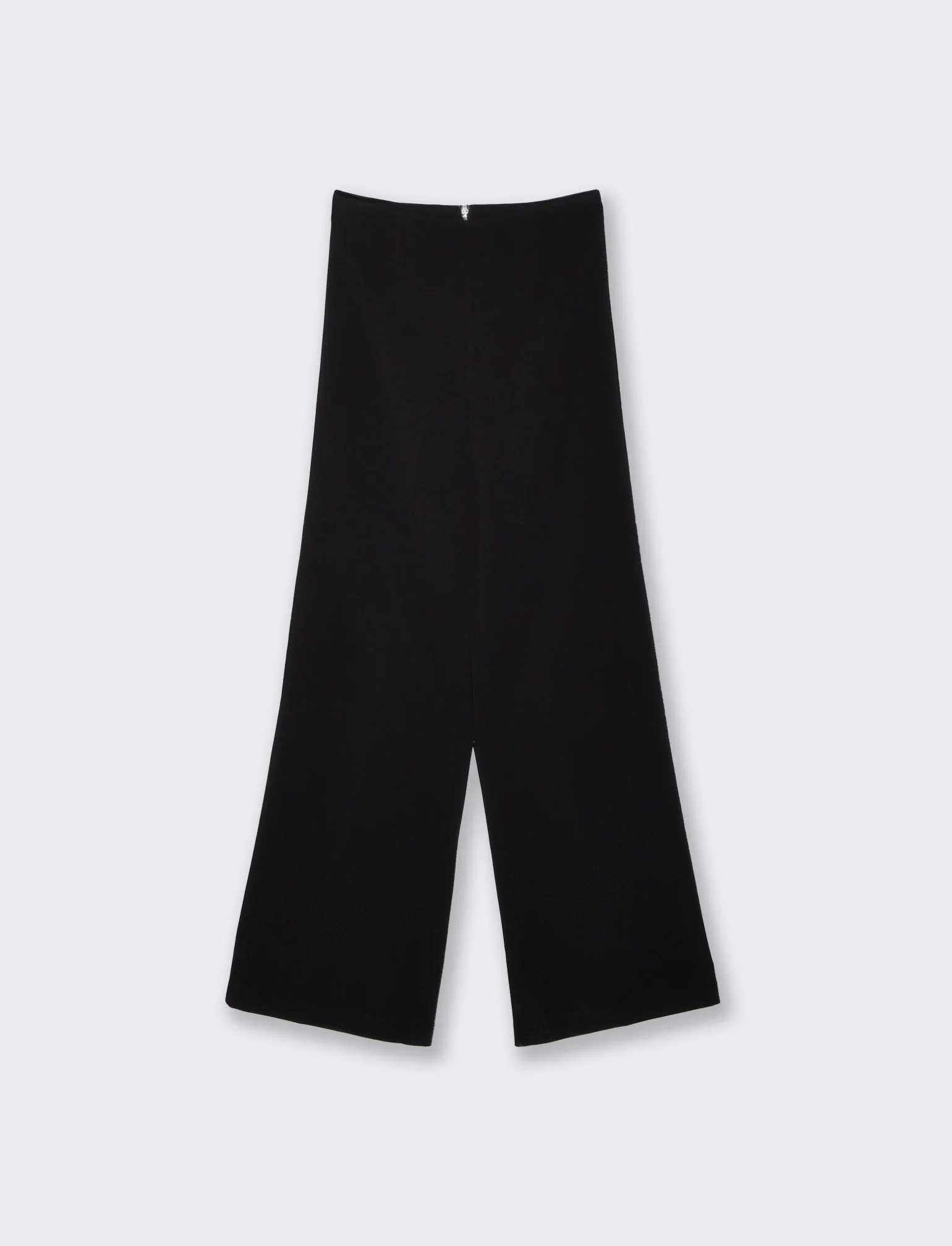 Pantalone Vita Super Alta con Gamba Larga - Nero