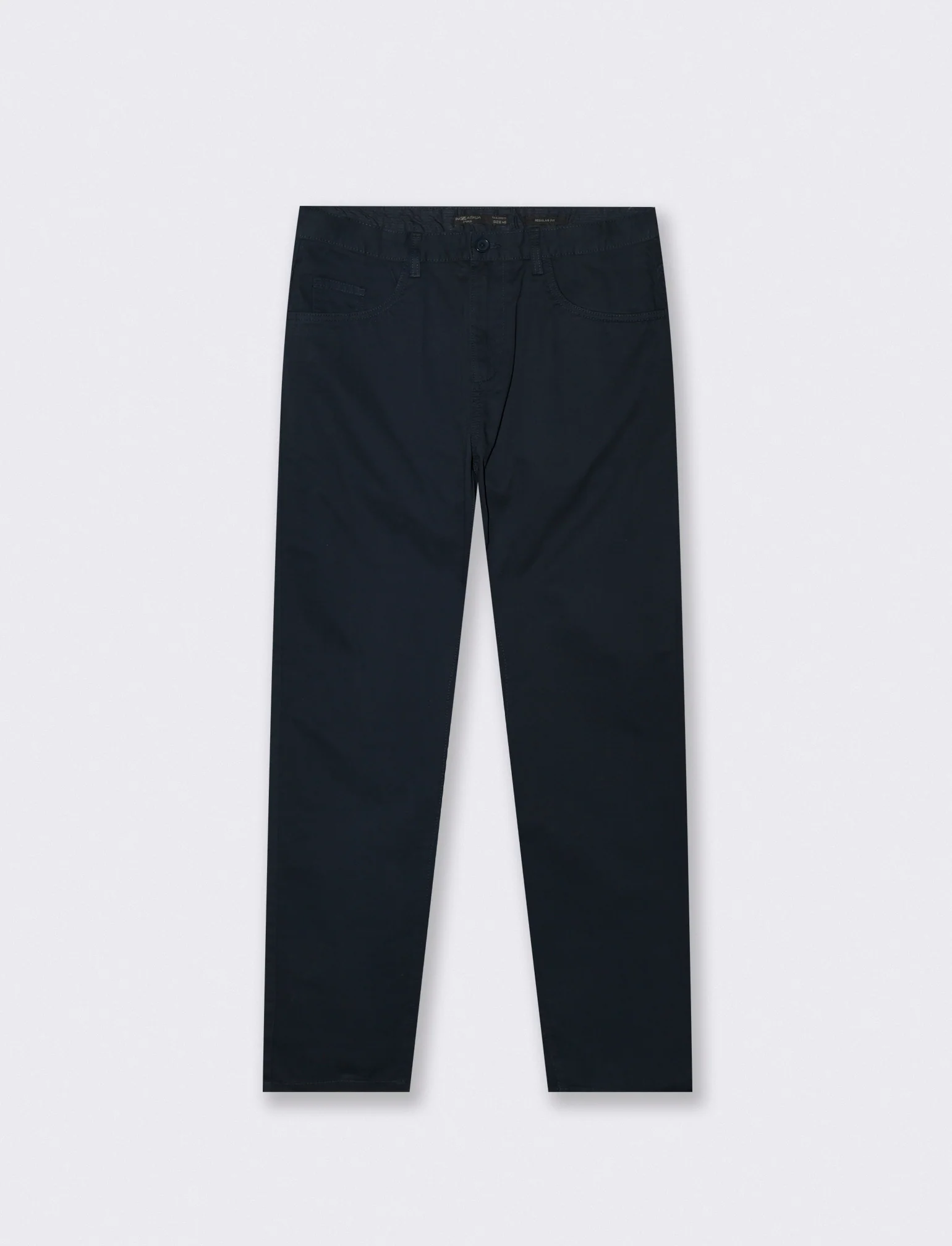 Pantaloni 5 Tasche Regular Fit Cotone - Blu