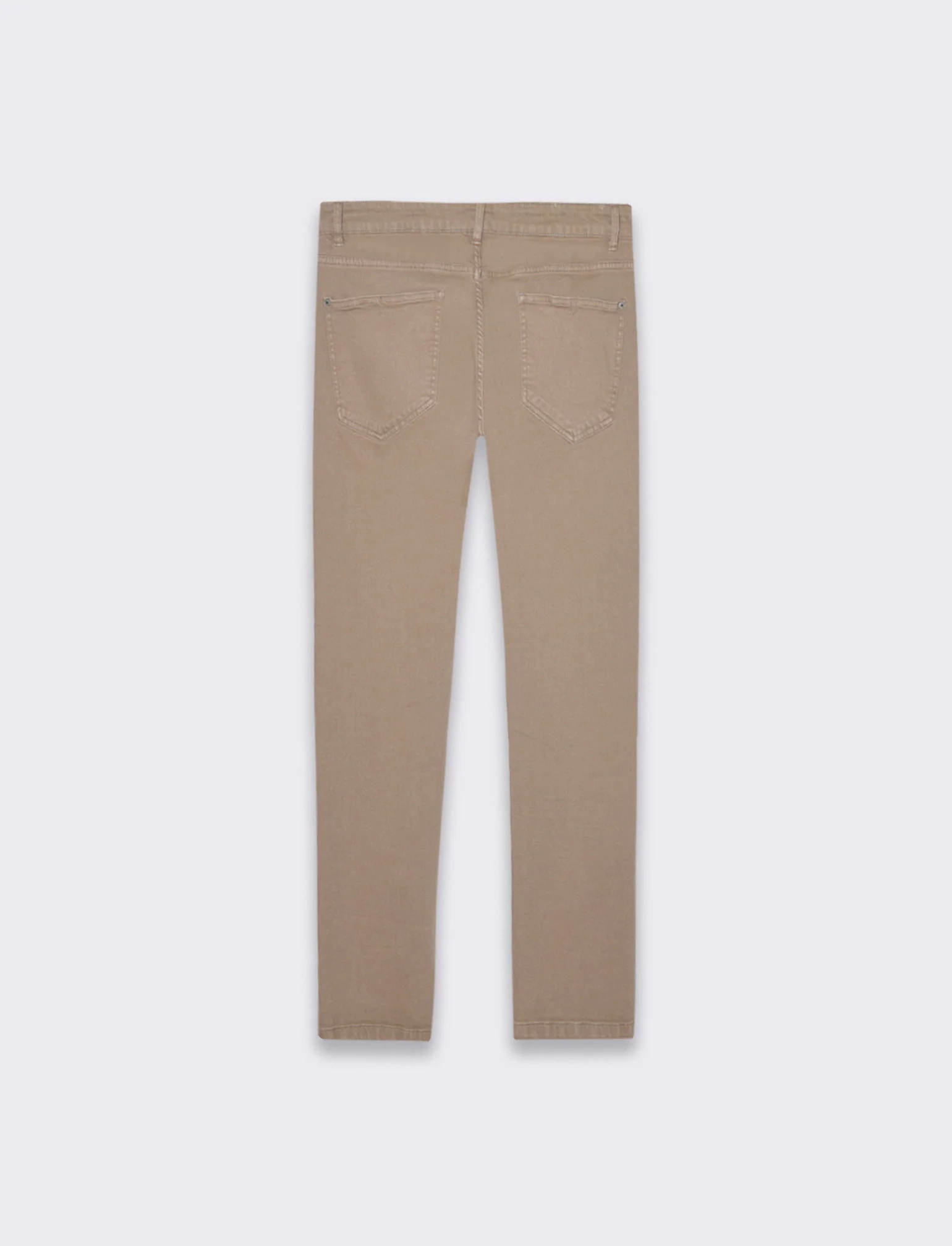 Pantaloni 5 tasche slim fit da uomo - Grigio tortora - Image 5