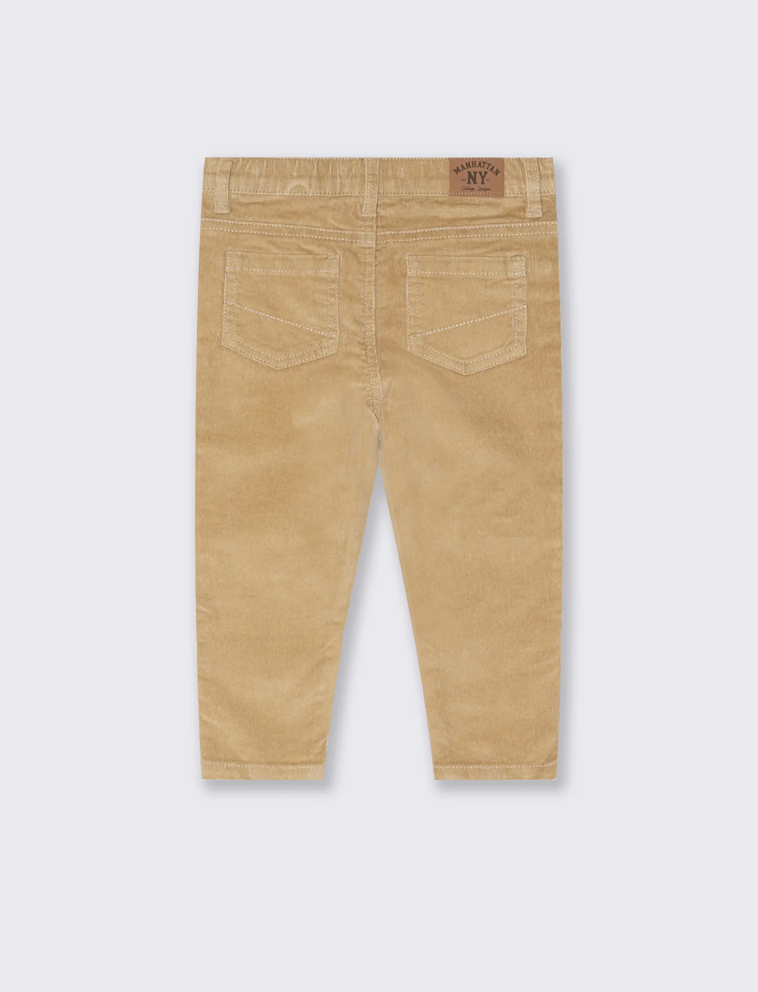 Pantaloni a costine - Beige - Image 2