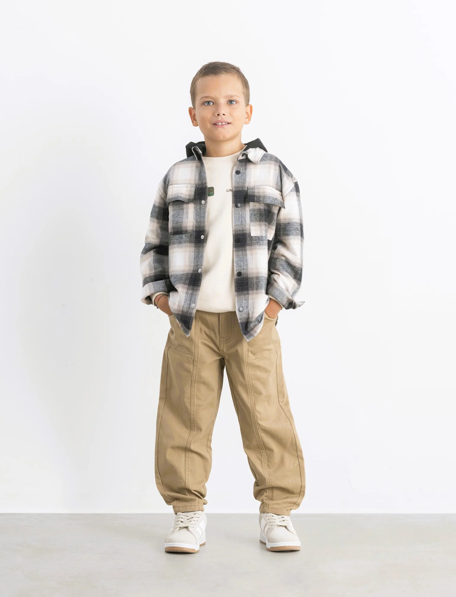 PANTALONI AMPI - Beige - Image 3