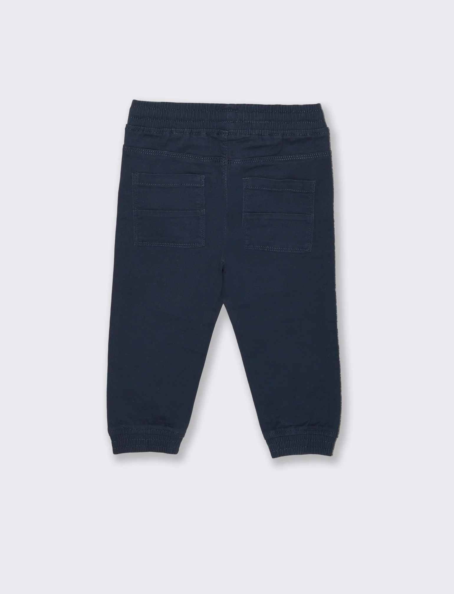 Pantaloni ampi con coulisse e elastico - Blu - Image 2
