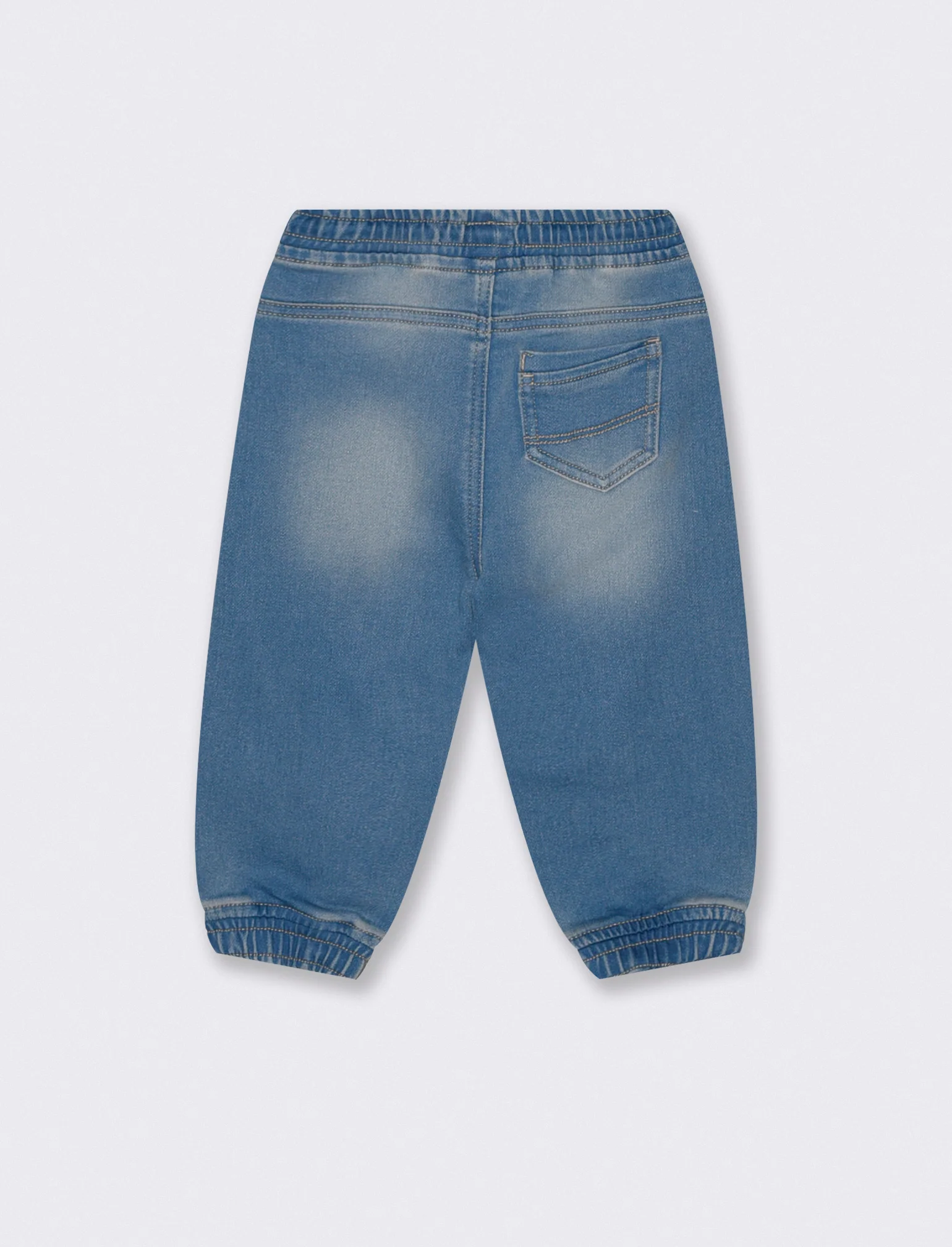 Pantaloni ampi effetto denim con tasche - Denim - Image 2
