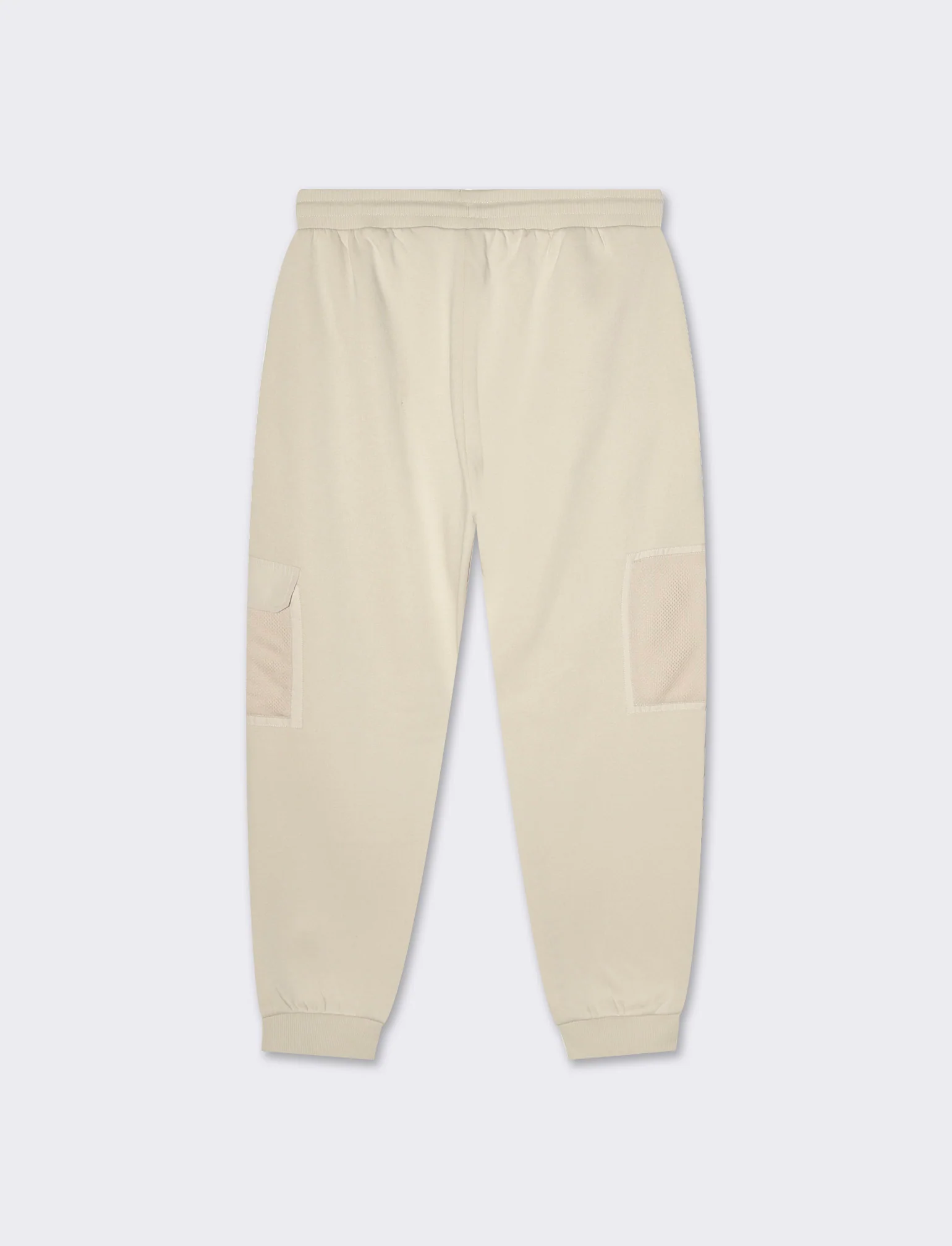 Pantaloni baggy fit in felpa con tasconi da uomo - Beige ecru - Image 2