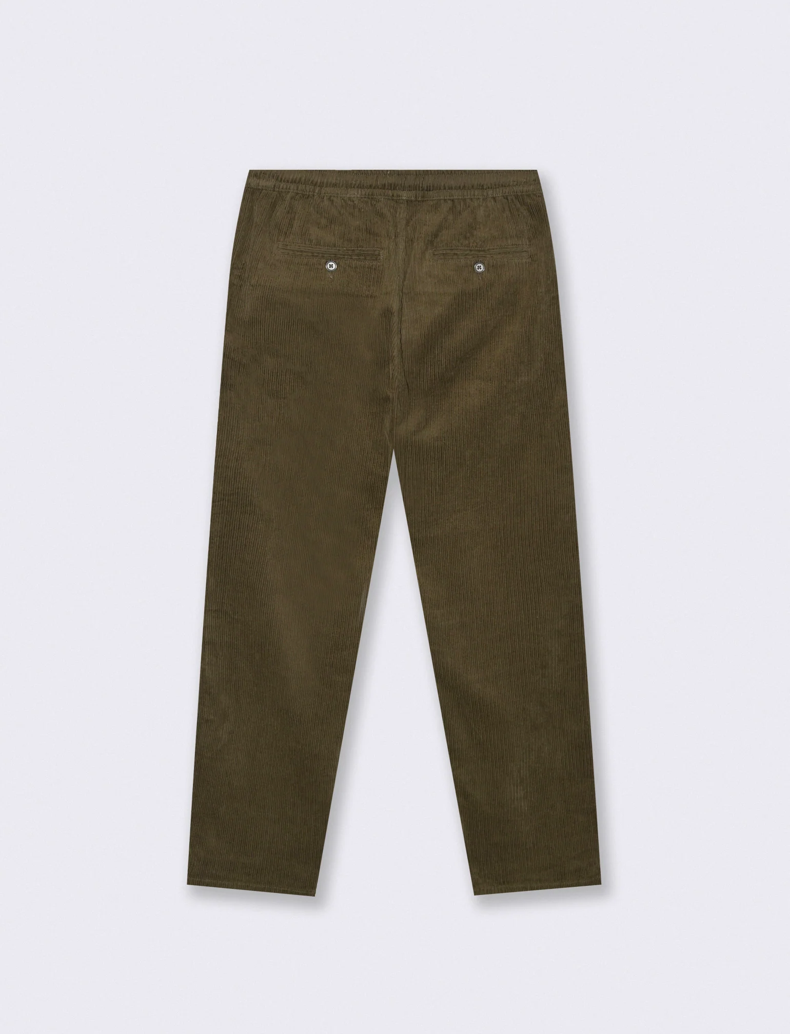 PANTALONI BAGGY JOGGER IN VELLUTO - Verde kaki - Image 2