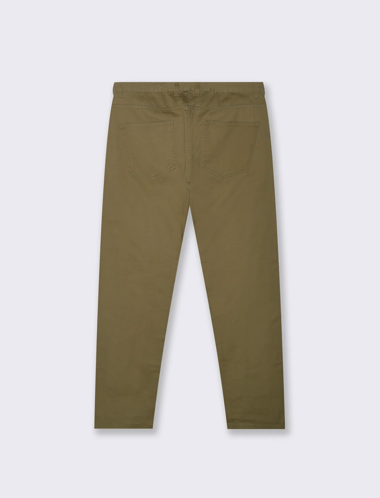 PANTALONI BASIC 5 TASCHE REGULAR FIT - Verde oliva - Image 4