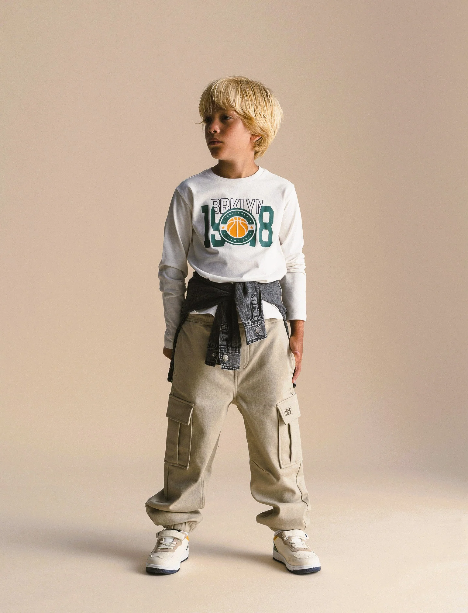 Pantaloni cargo - Beige