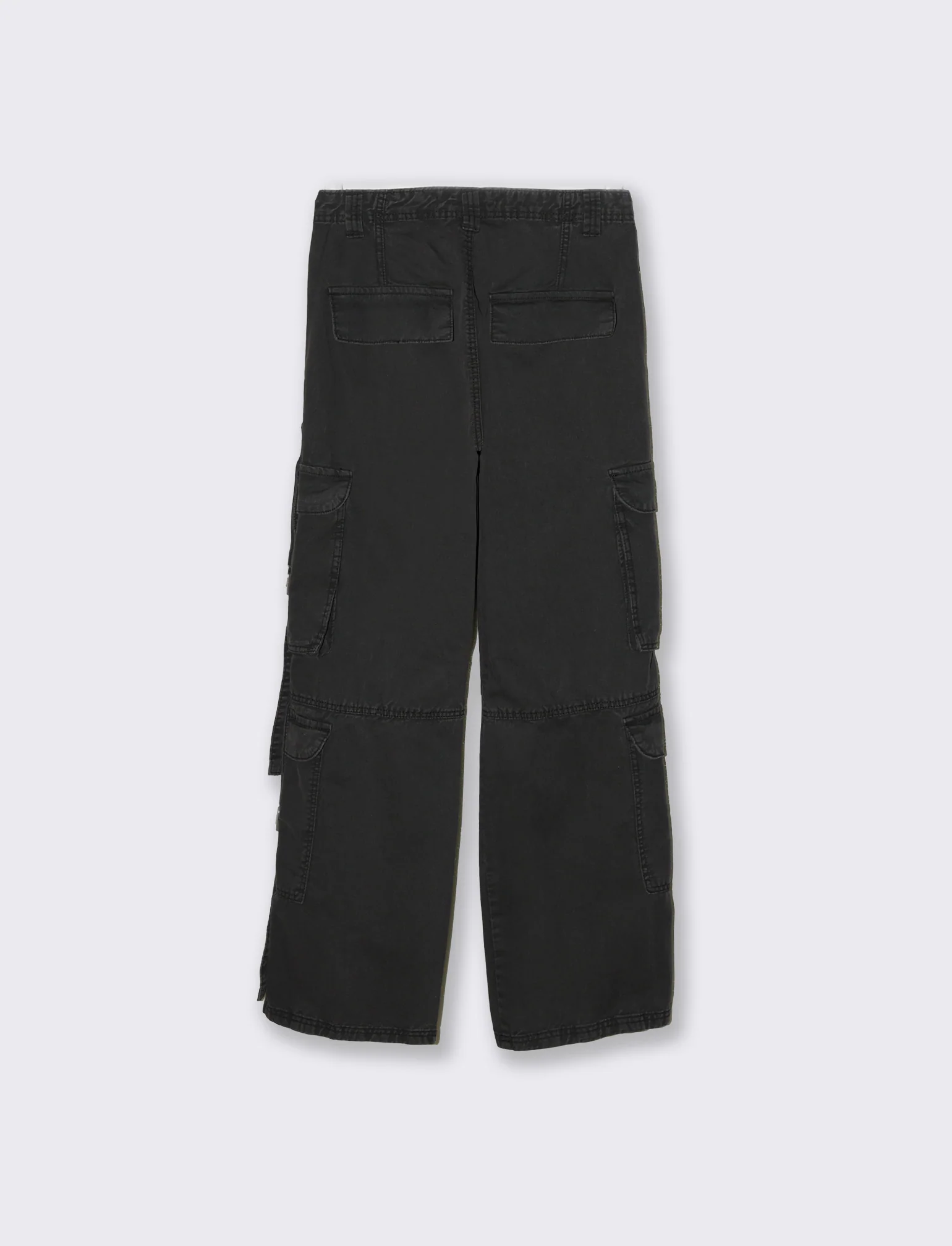 Pantaloni cargo con lacci da donna - Nero - Image 5
