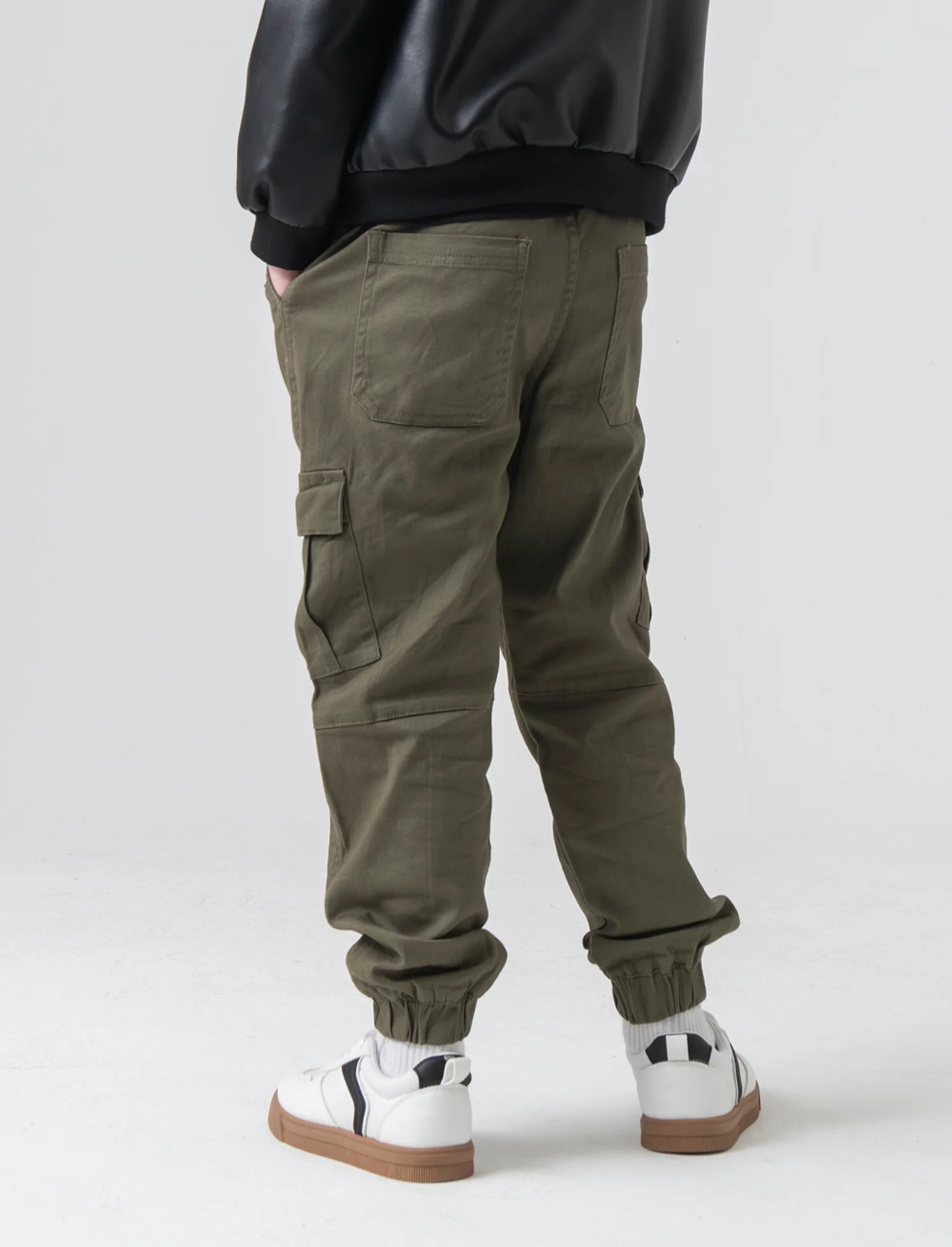 Pantaloni cargo da bambino - Verde militare - Image 2