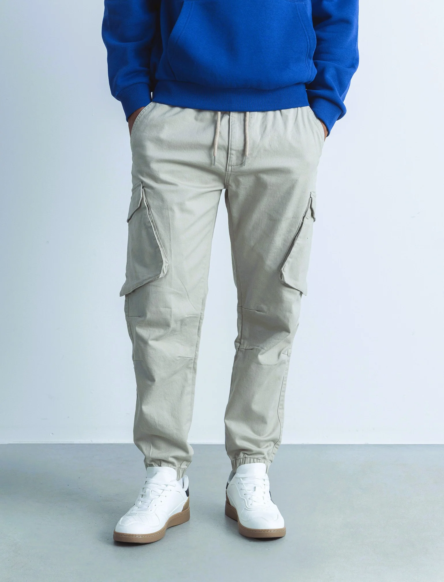 PANTALONI CARGO FIT - Beige - Image 4