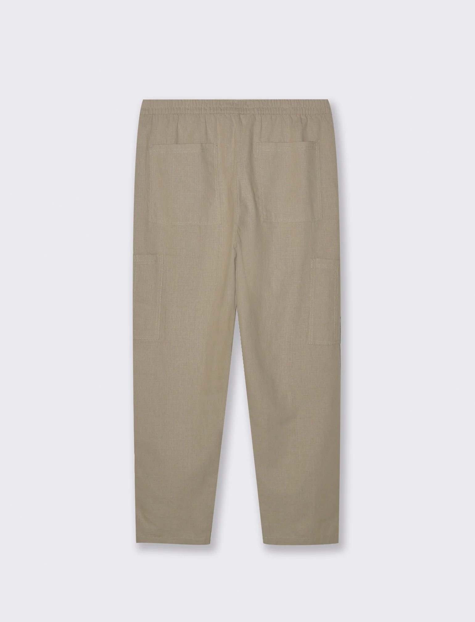 Pantaloni cargo in tessuto armaturato da uomo - Verde salvia - Image 5