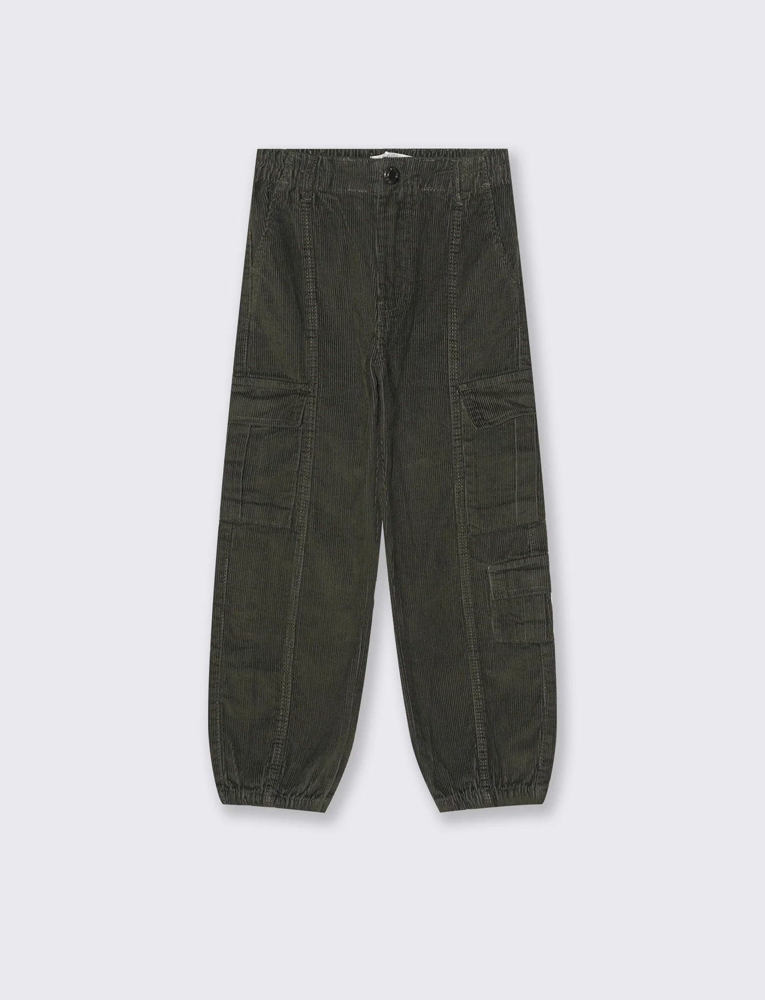 PANTALONI CARGO IN VELLUTO - Verde