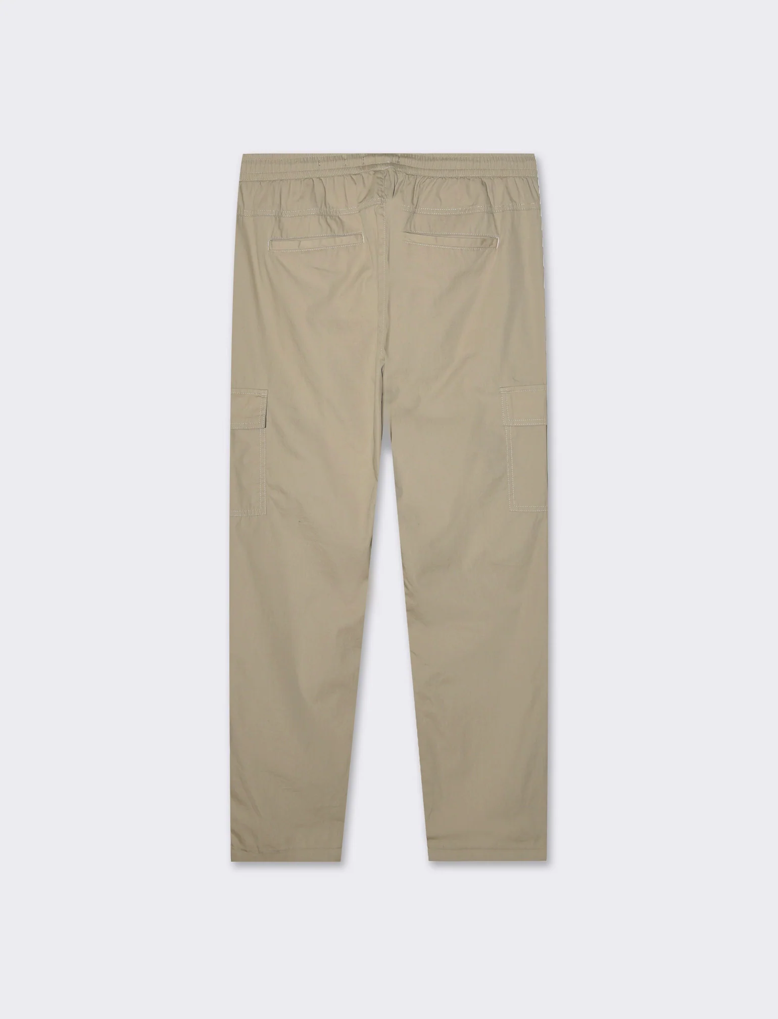 Pantaloni cargo jogger in cotone da uomo - Beige - Image 2