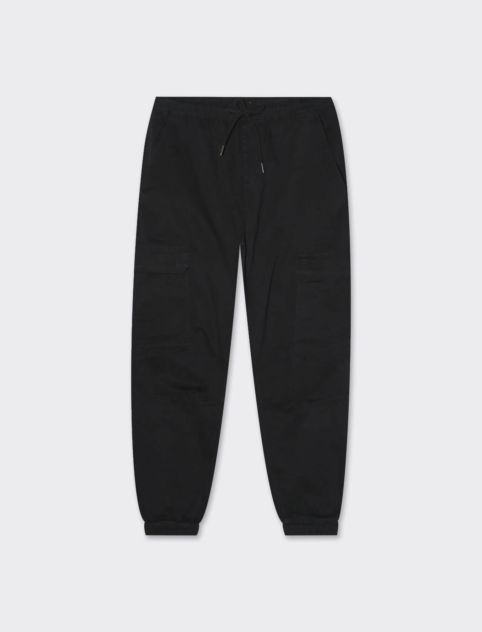 Pantaloni cargo slim fit da uomo - Nero - Image 4