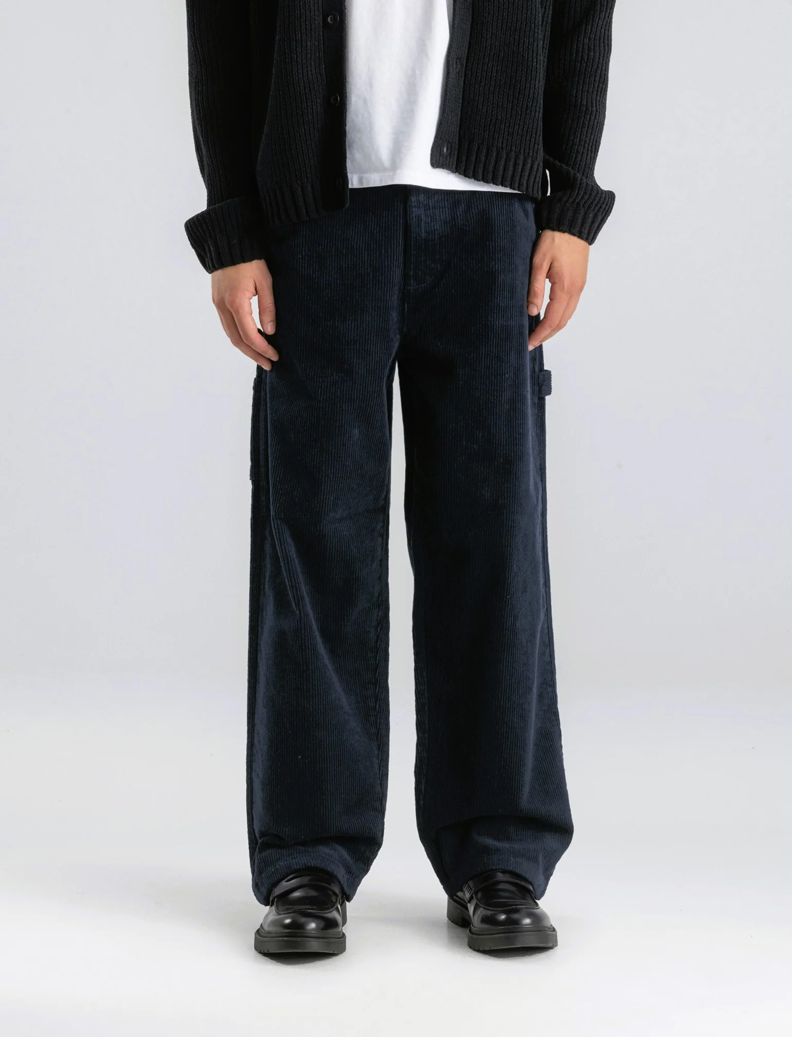 PANTALONI CARPENTER IN VELLUTO - Blu - Image 2