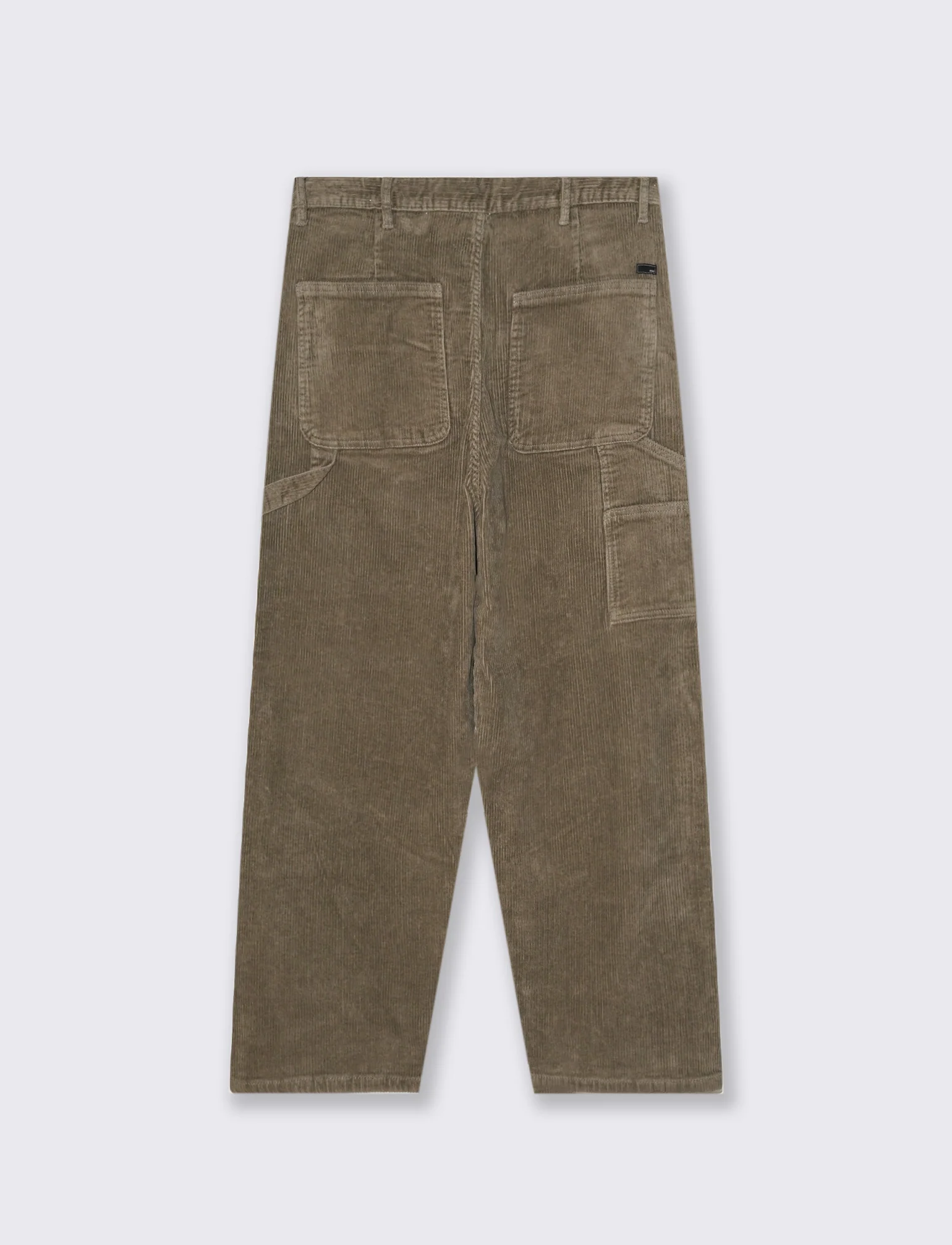 PANTALONI CARPENTER IN VELLUTO - Verde kaki - Image 2