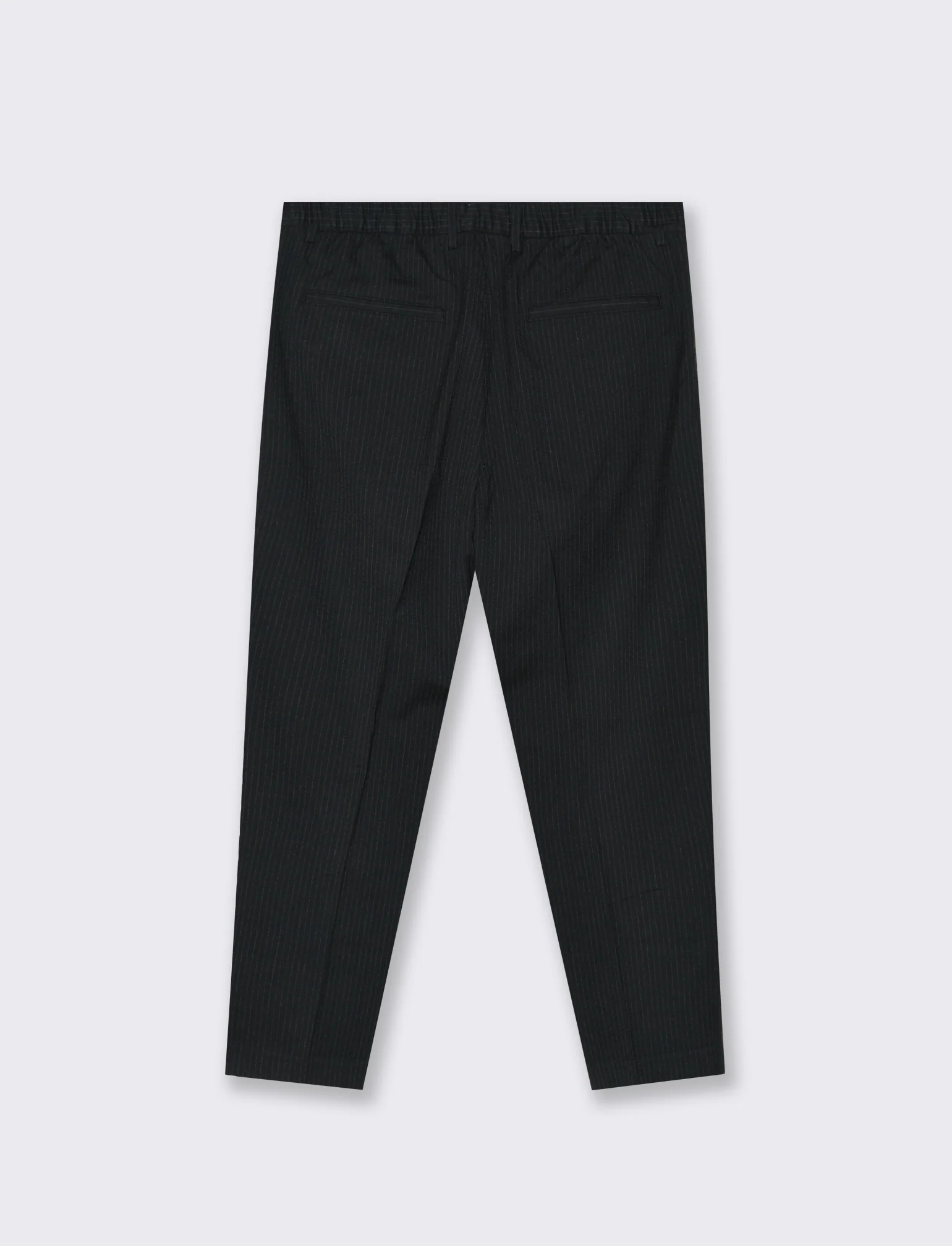 PANTALONI CHINO GESSATI EASY FORMAL FIT - Nero - Image 2