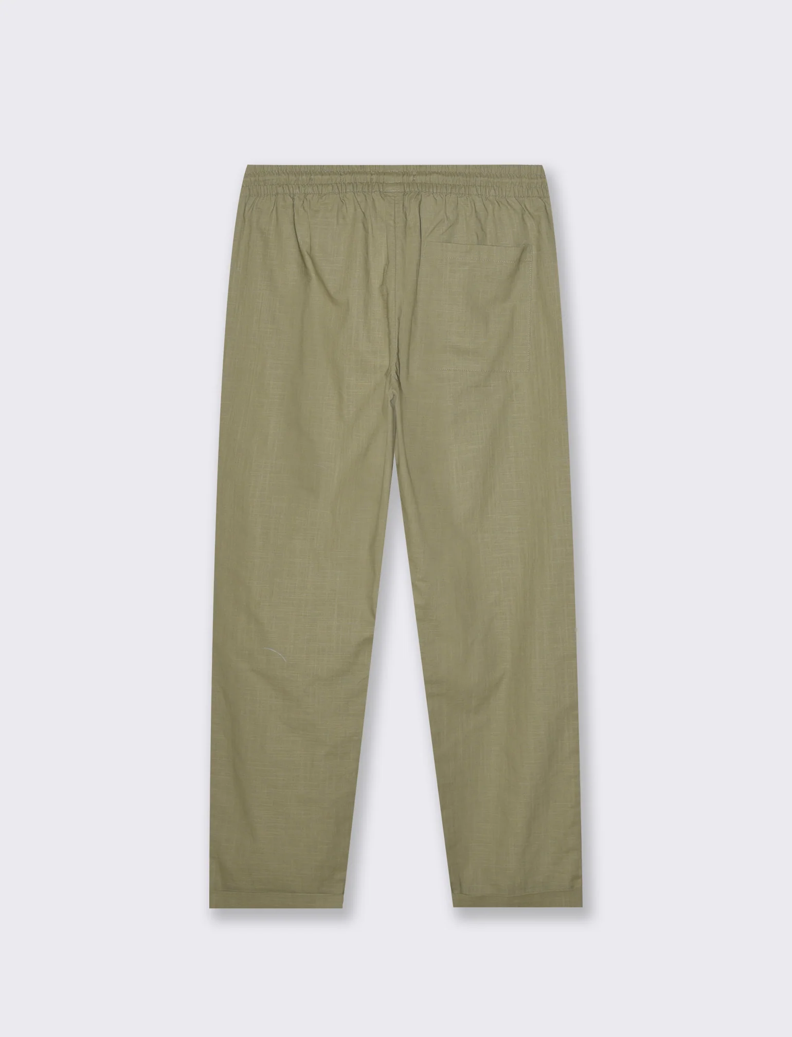 Pantaloni chino jogger cotone slub da uomo - Verde salvia - Image 2