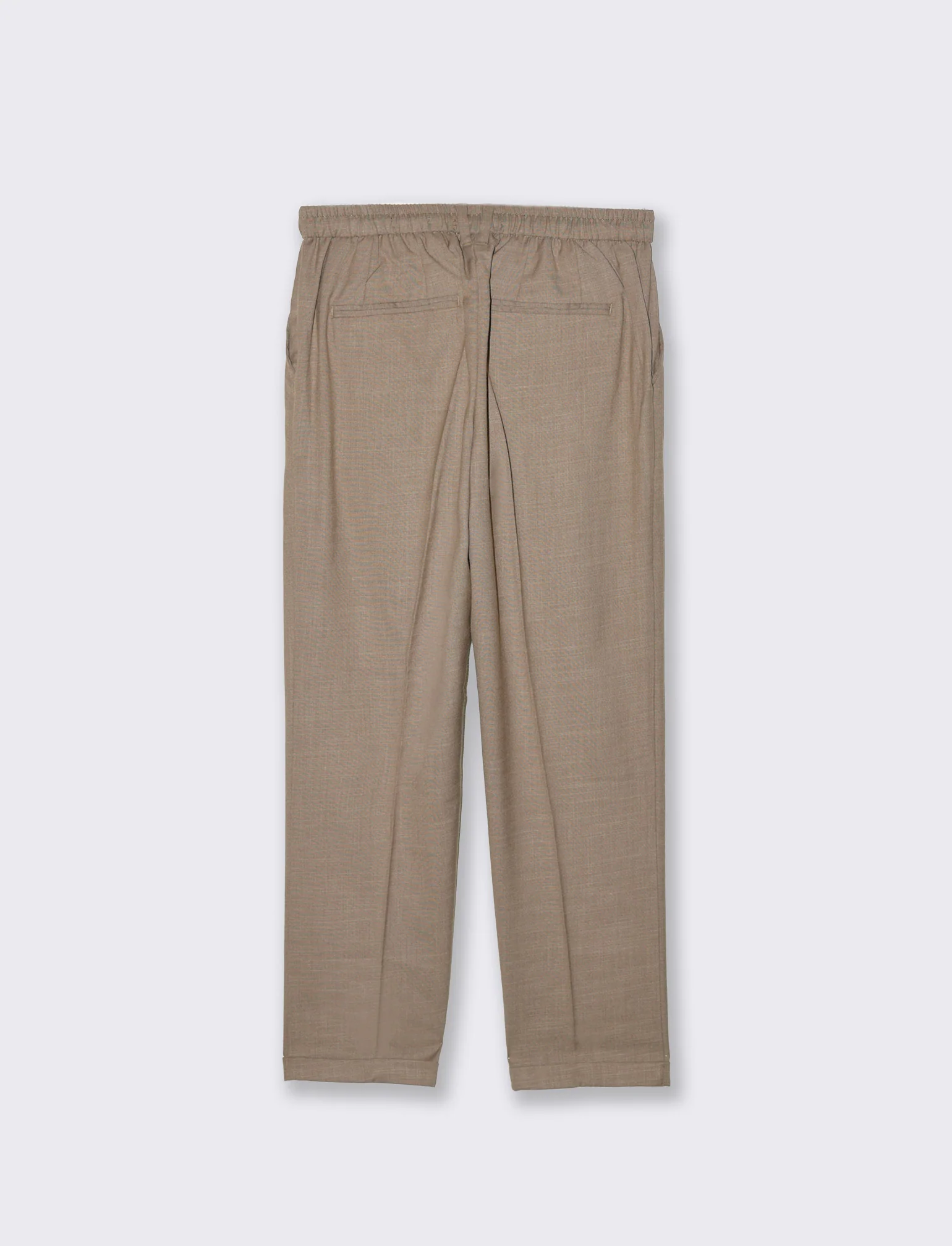Pantaloni chino jogger effetto fil a fil da uomo - Grigio fango - Image 5