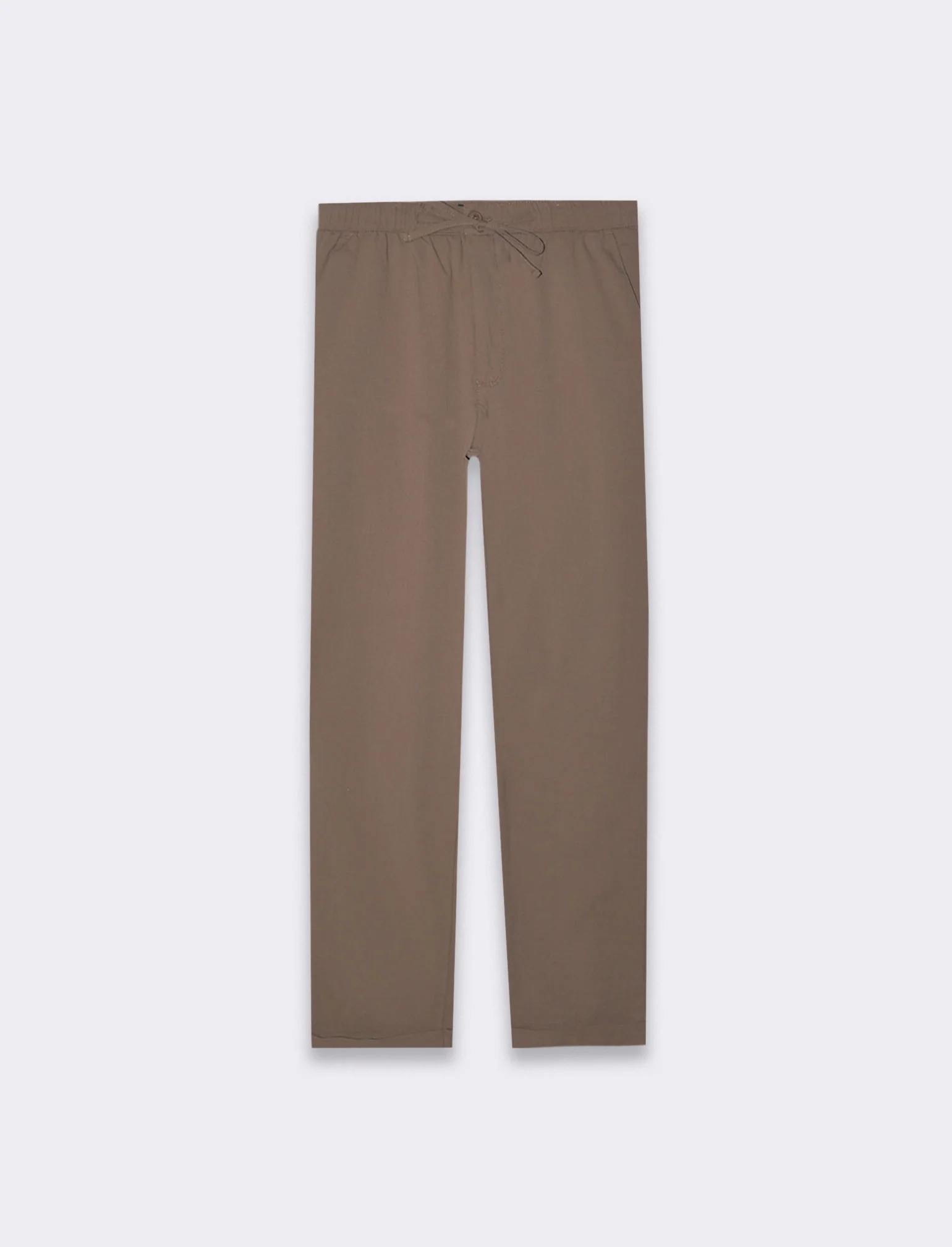 Pantaloni chino jogger struttura ottoman da uomo - Grigio fango