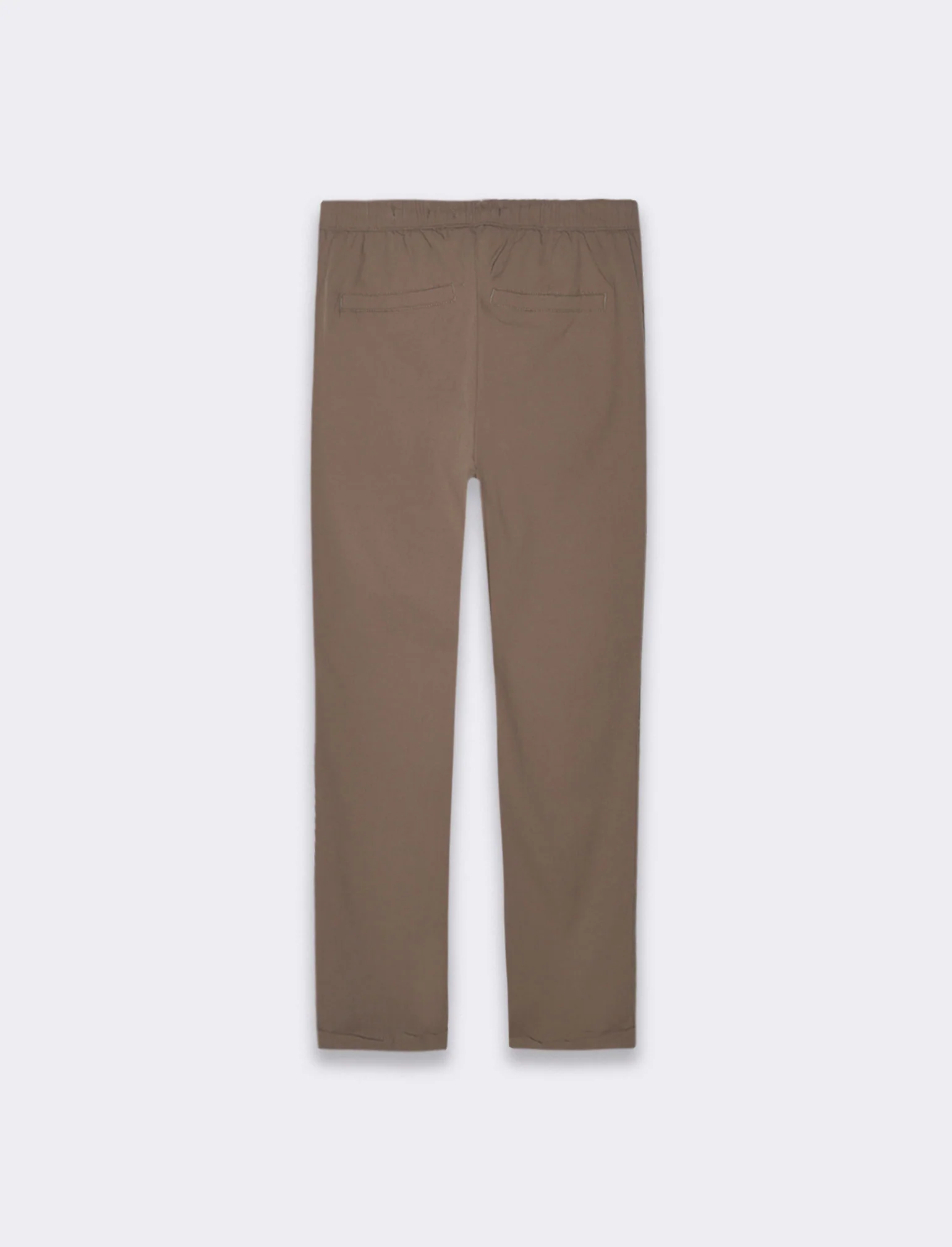 Pantaloni chino jogger struttura ottoman da uomo - Grigio fango - Image 2