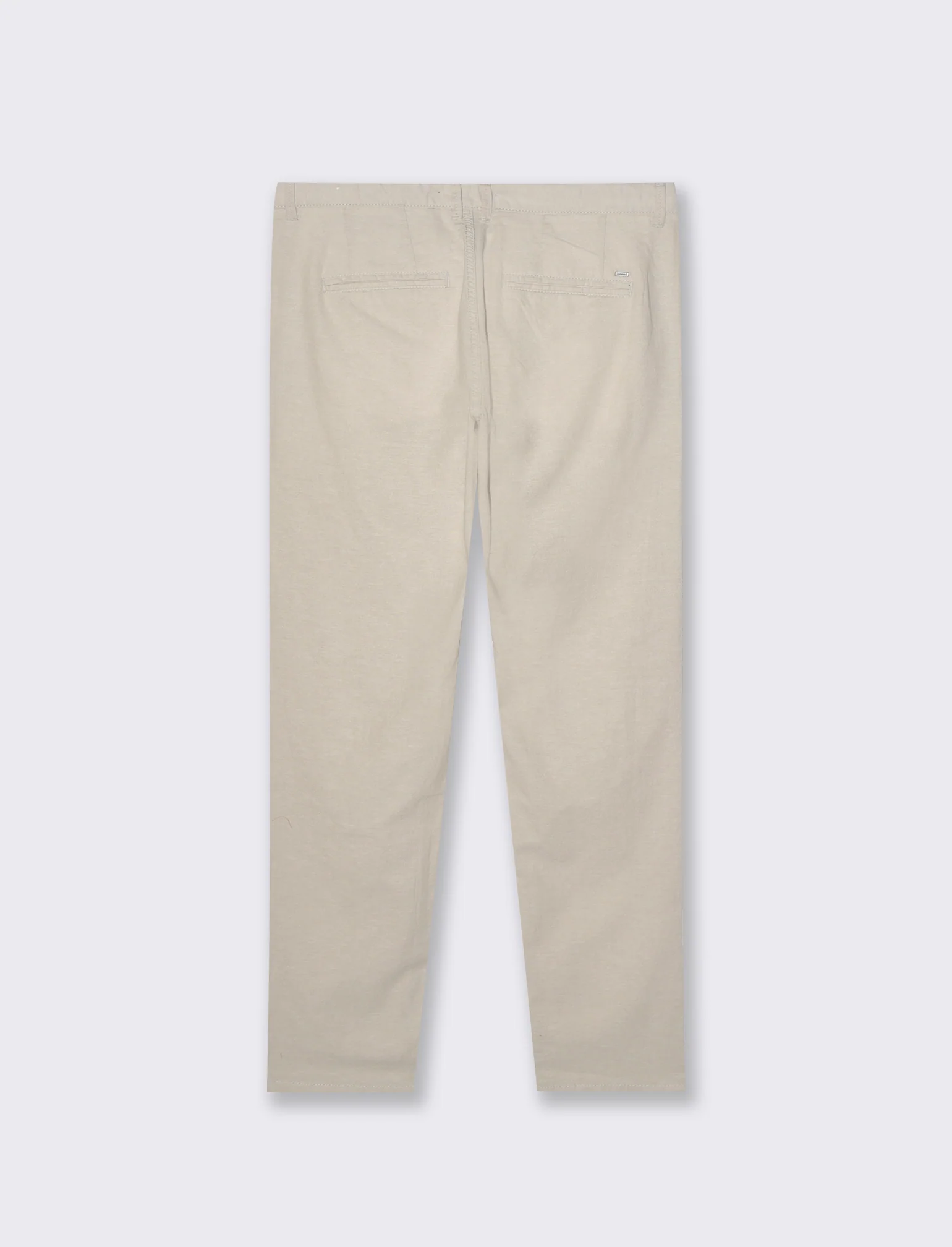 Pantaloni chino misto lino da uomo - Sabbia - Image 5