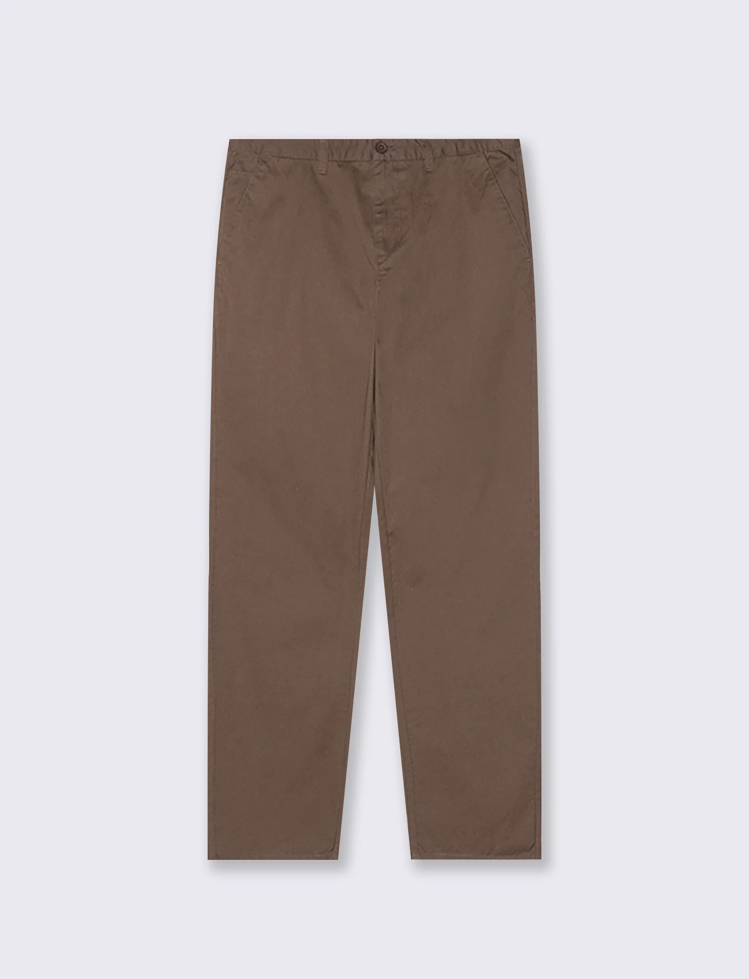 Pantaloni Chino Regular Fit in Cotone - Grigio fango