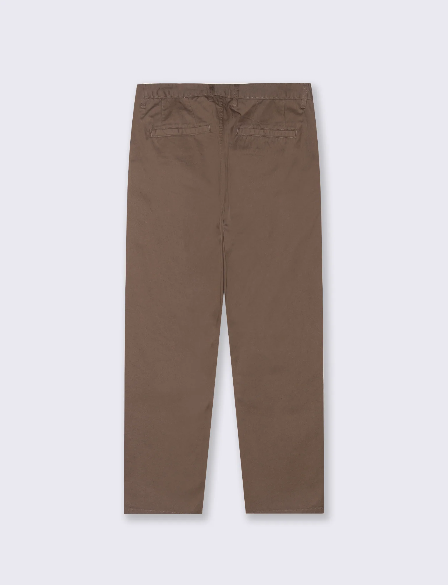 Pantaloni Chino Regular Fit in Cotone - Grigio fango - Image 2