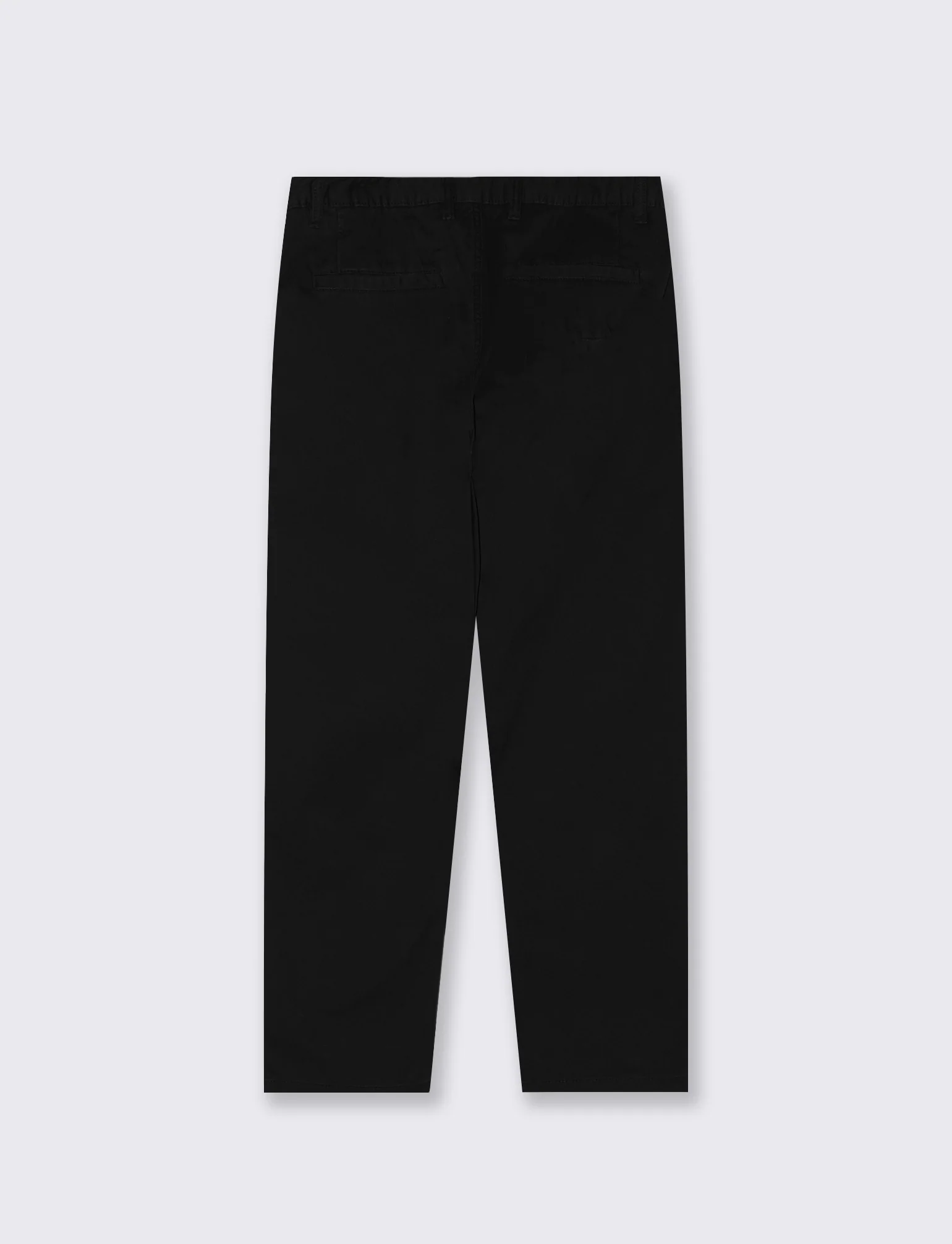 Pantaloni Chino Regular Fit in Cotone - Nero - Image 2